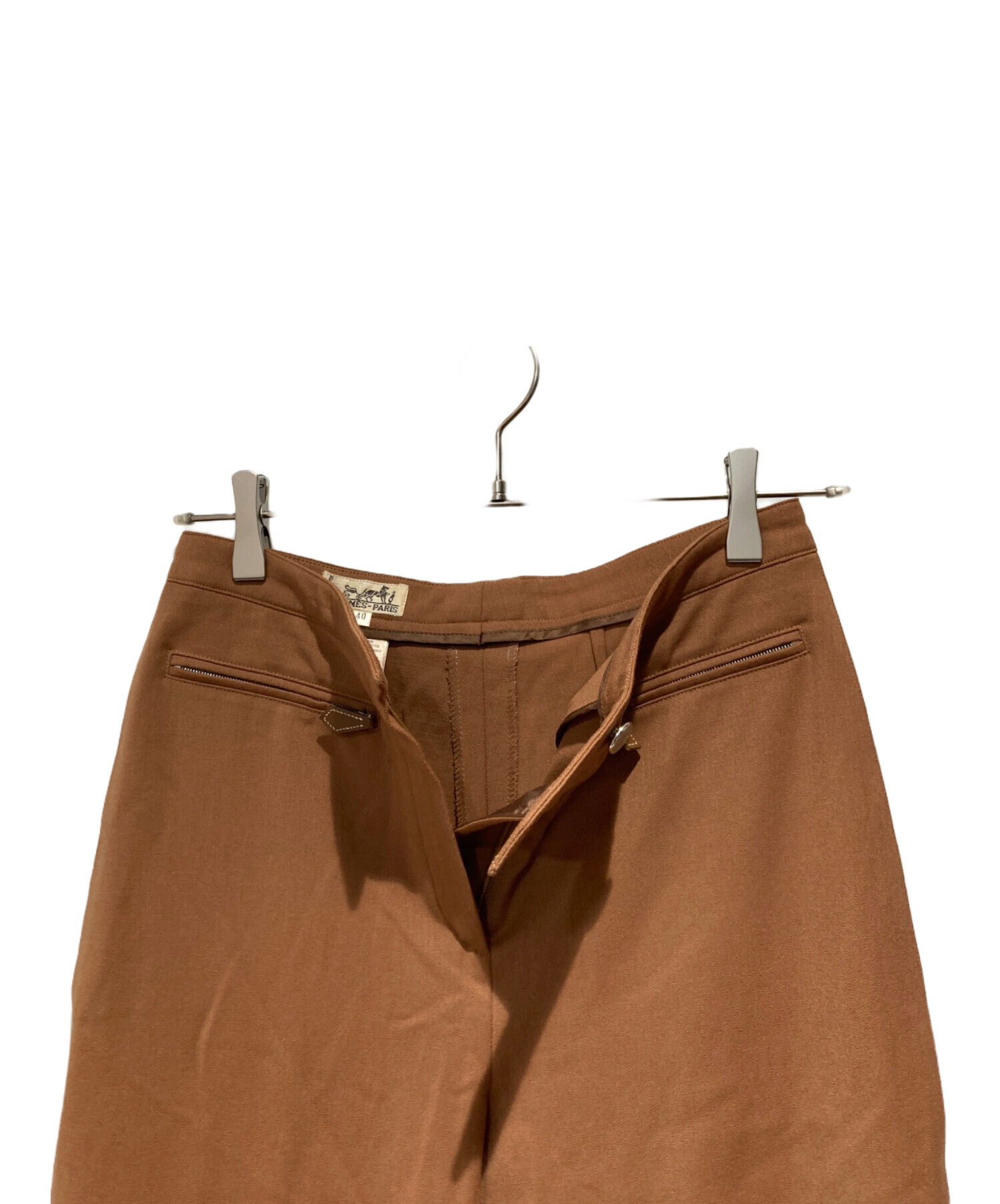 中古・古着通販】HERMES (エルメス) ジョッパーズパンツ ブラウン