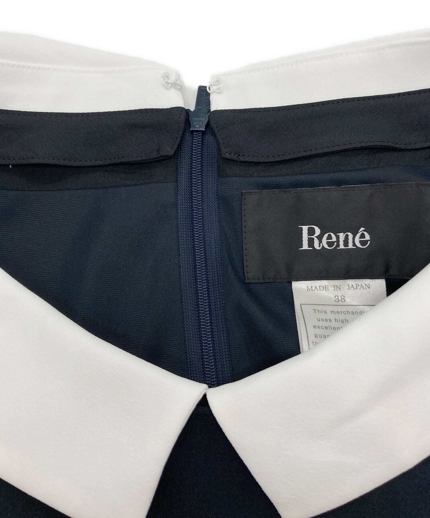 中古・古着通販】Rene (ルネ) Grace Lily ワンピース ネイビー サイズ