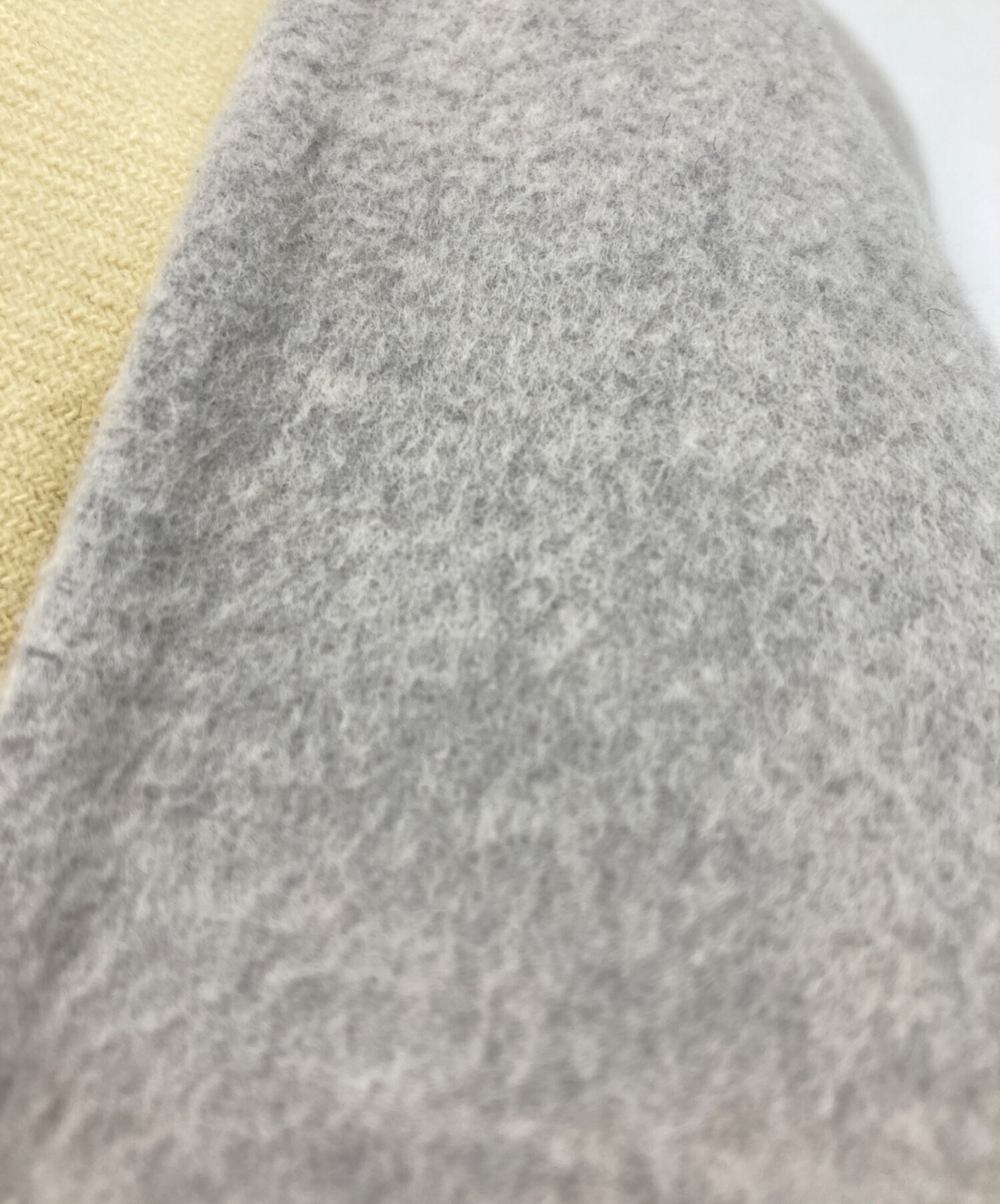 中古・古着通販】Rene (ルネ) ダブルフェイスノーカラーコート グレー