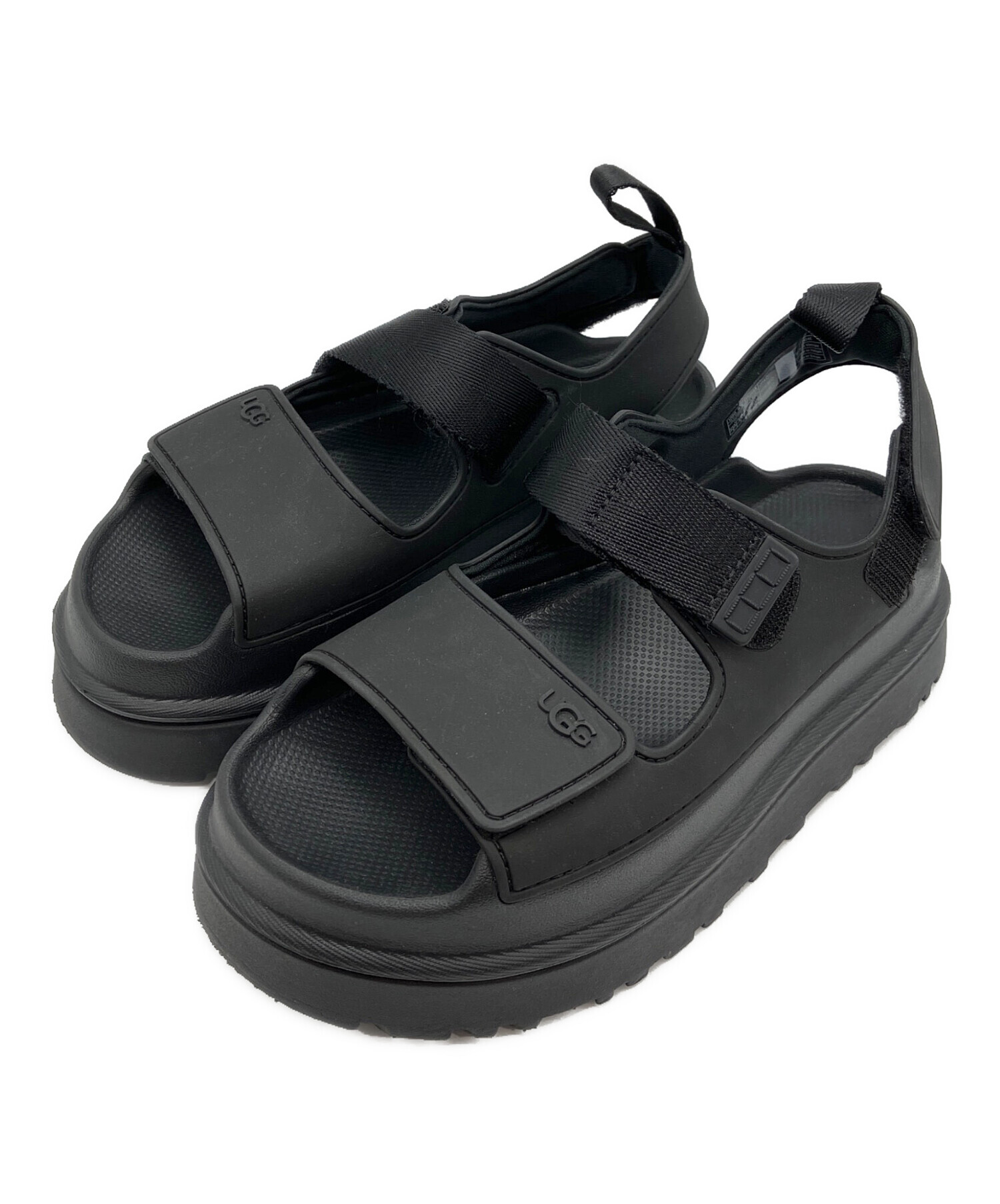 美品　UGG ブラック サンダル 中古・古着通販】UGG (アグ) サンダル ブラック サイズ:36｜ブランド