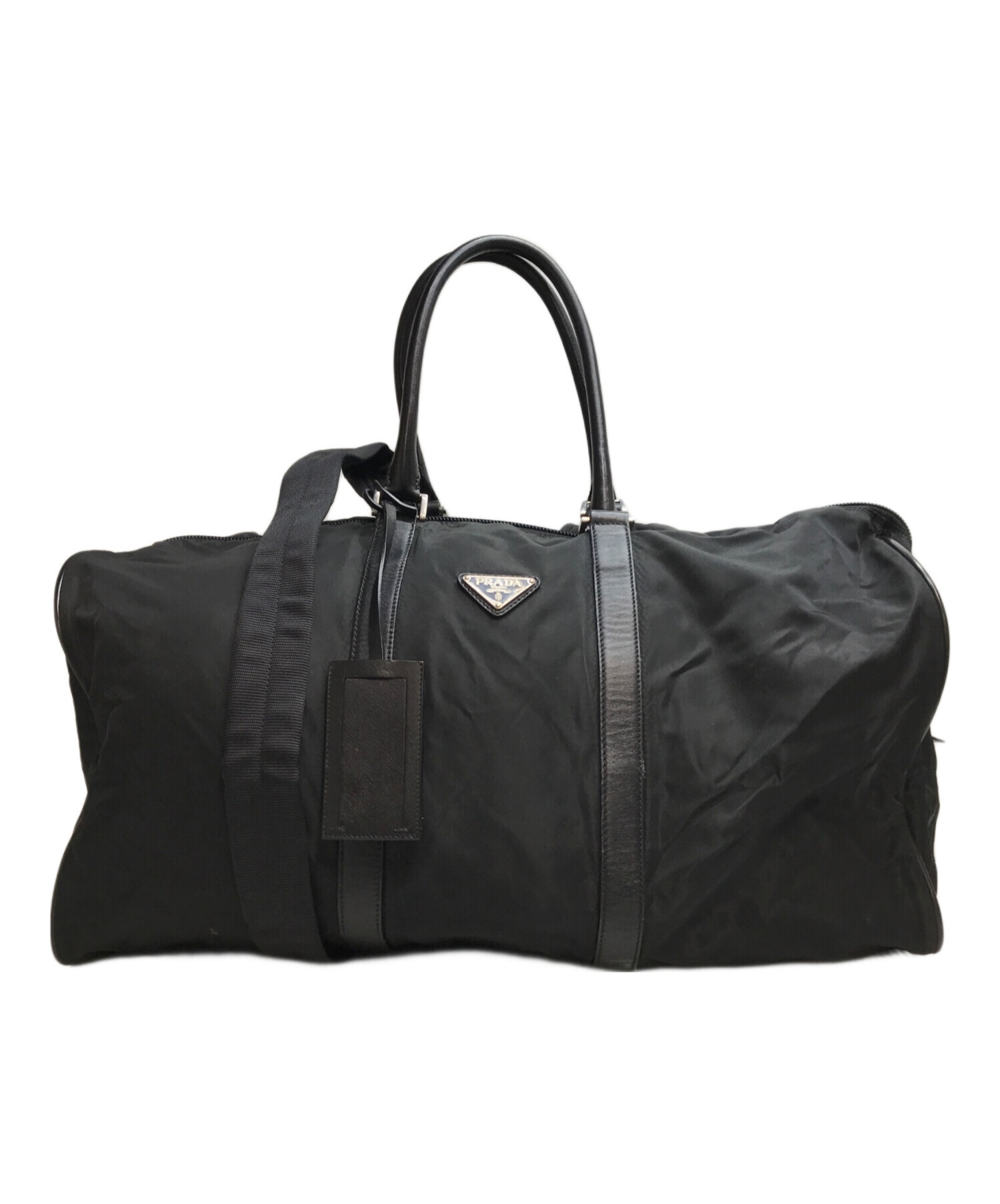 WITHUS様　PRADA ブラック ボストンバッグ 中古・古着通販】PRADA (プラダ) ボストンバッグ ブラック｜ブランド