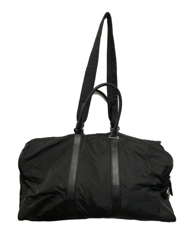 PRADA プラダ★ボストンバッグ★本物・中古・訳有特価 中古・古着通販】PRADA (プラダ) ボストンバッグ ブラック｜ブランド