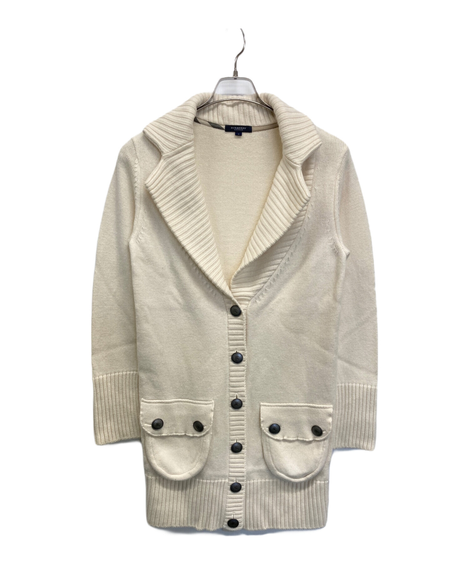 BURBERRY バーバリー M-L-XL ショールカラー ロングカーディガン BURBERRY バーバリー M-L-XL ショールカラー ロングカーディガン