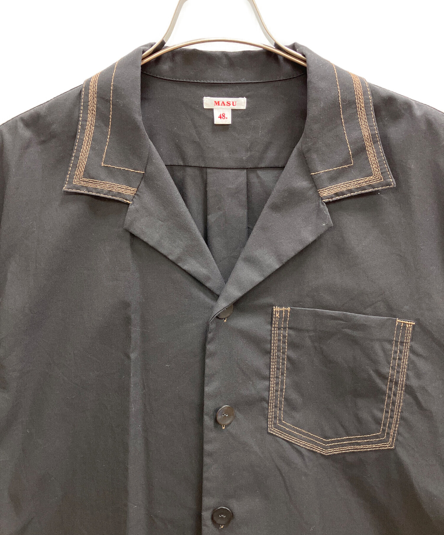 トップス MASU LUCIE SHIRTS 中古・古着通販】MASU (エムエーエスユー) LUCIE SHIRTS ブラック
