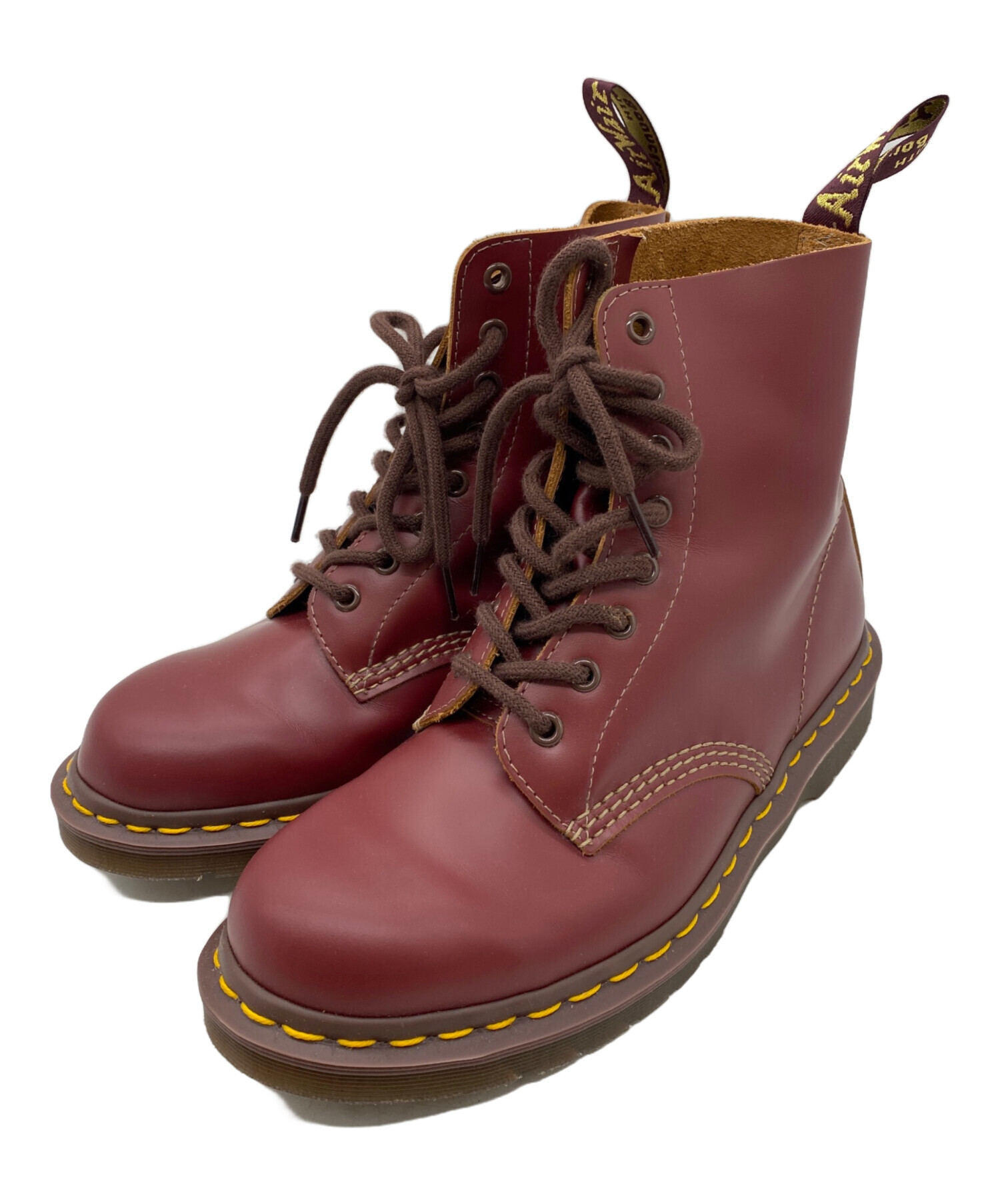 186000 Dr.Martens ドクターマーチン ヴィンテージブーツ 24 チェリーレッド レザー [0000000001095] 中古・古着通販】Dr.Martens (ドクターマーチン) 8ホールブーツ