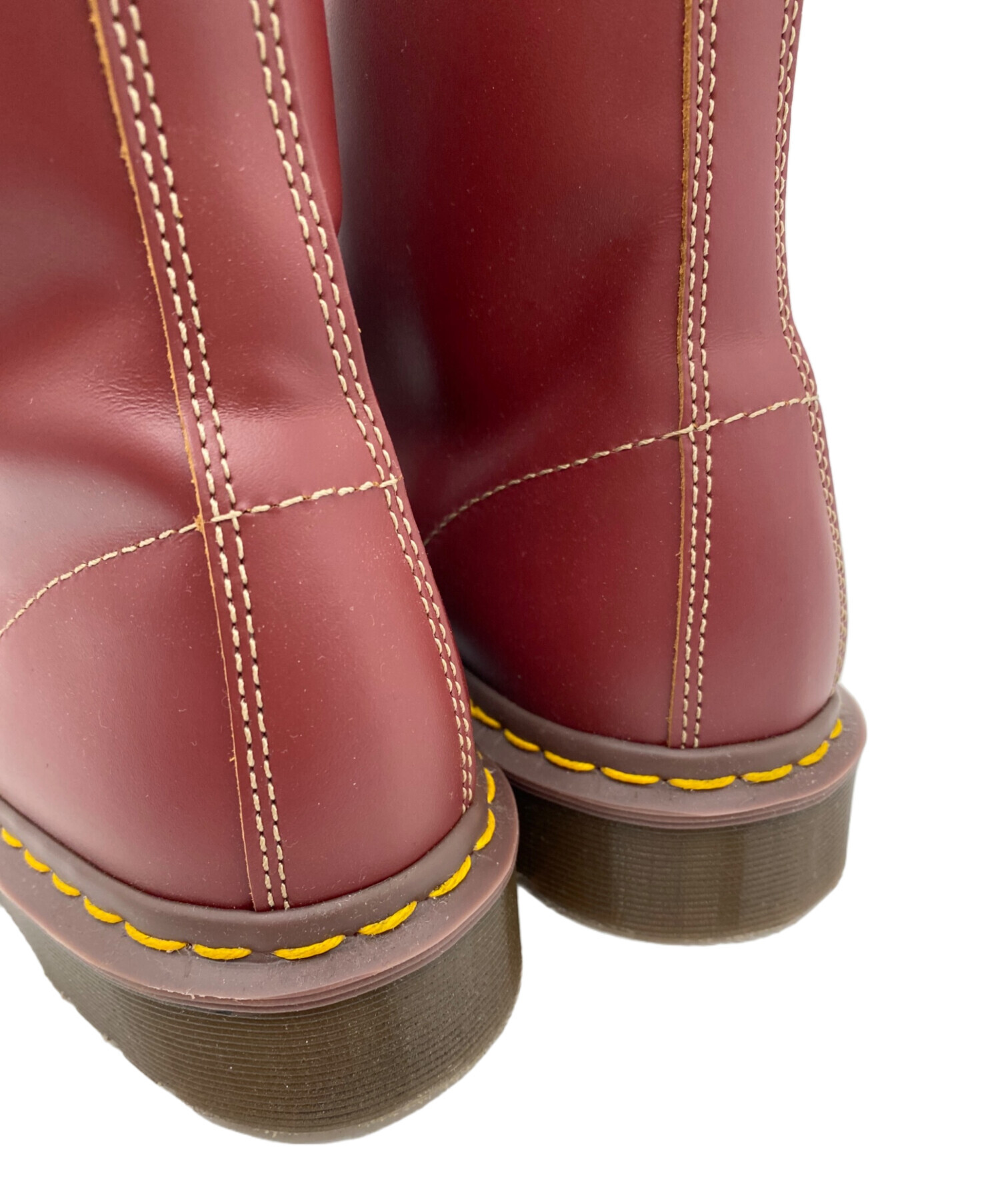 186000 Dr.Martens ドクターマーチン ヴィンテージブーツ 24 チェリーレッド レザー [0000000001095] 中古・古着通販】Dr.Martens (ドクターマーチン) 8ホールブーツ