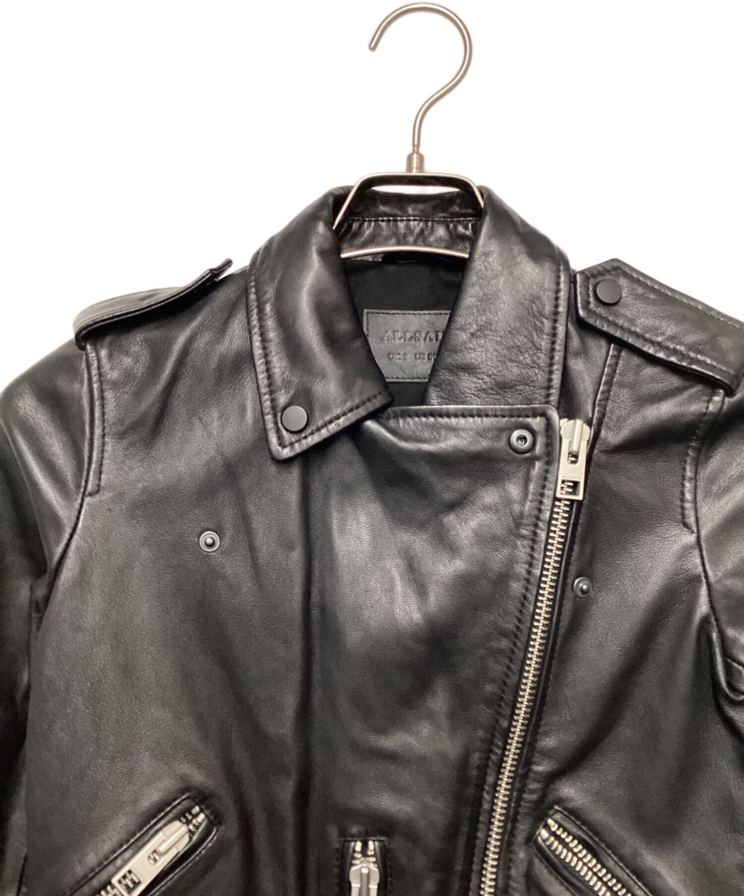 ALL SAINTS ダブルライダースジャケット 中古・古着通販】ALL SAINTS (オールセインツ) レザーダブルライダース