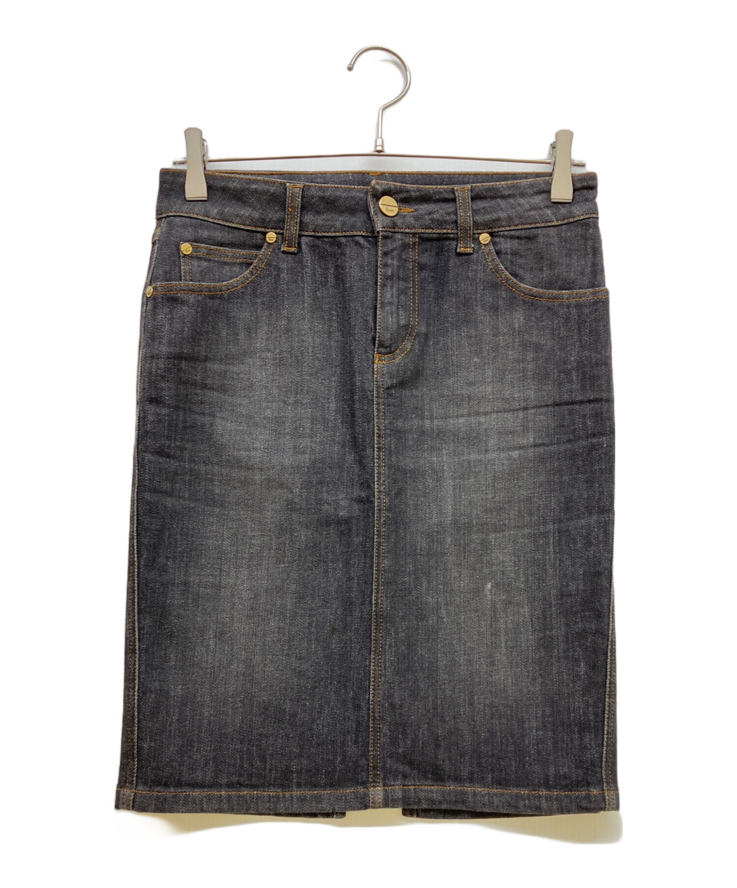 【美品】GUCCI デニムスカート36サイズ 中古・古着通販】GUCCI (グッチ) デニムスカート ブルー サイズ:40