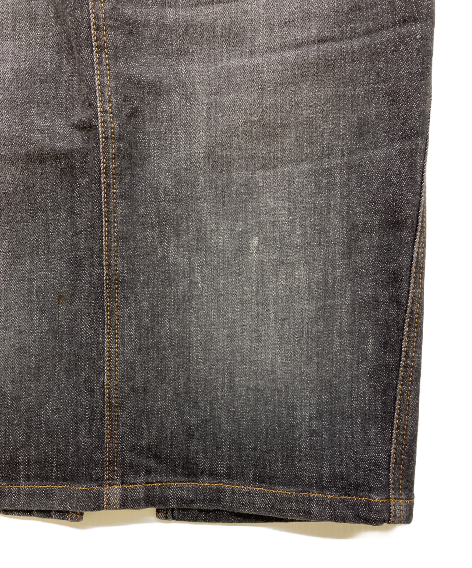 中古・古着通販】GUCCI (グッチ) デニムスカート ブラック サイズ:40