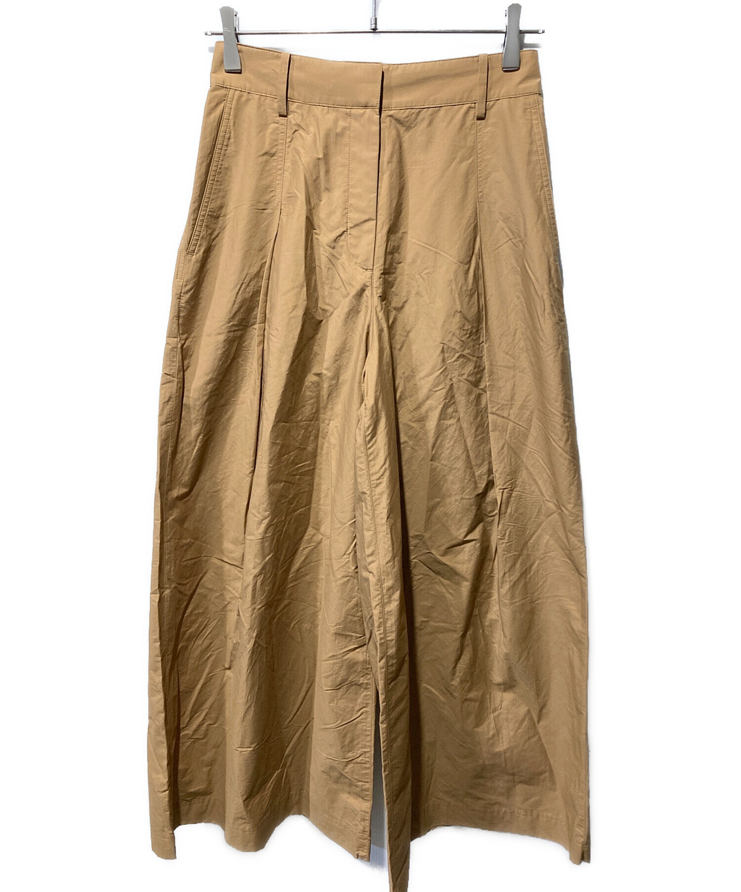 未使用品【theory】ウエストベルト付き ワイドパンツ 中古・古着通販】theory (セオリー) ワイドパンツ ブラウン サイズ:00