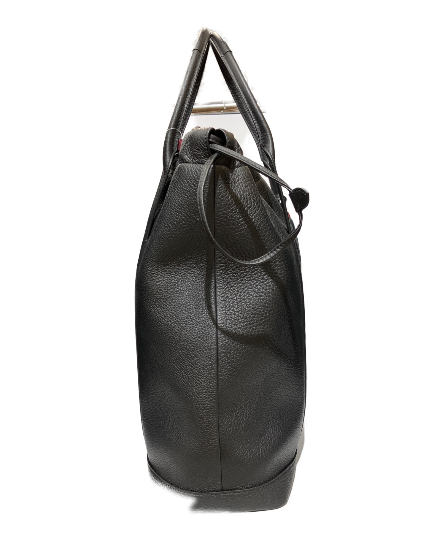 【美品】ACATE アカーテring別注 KOHILO ドローストリングバッグ 中古・古着通販】ACATE (アカーテ) カーフ シュリンクレザー ドロー