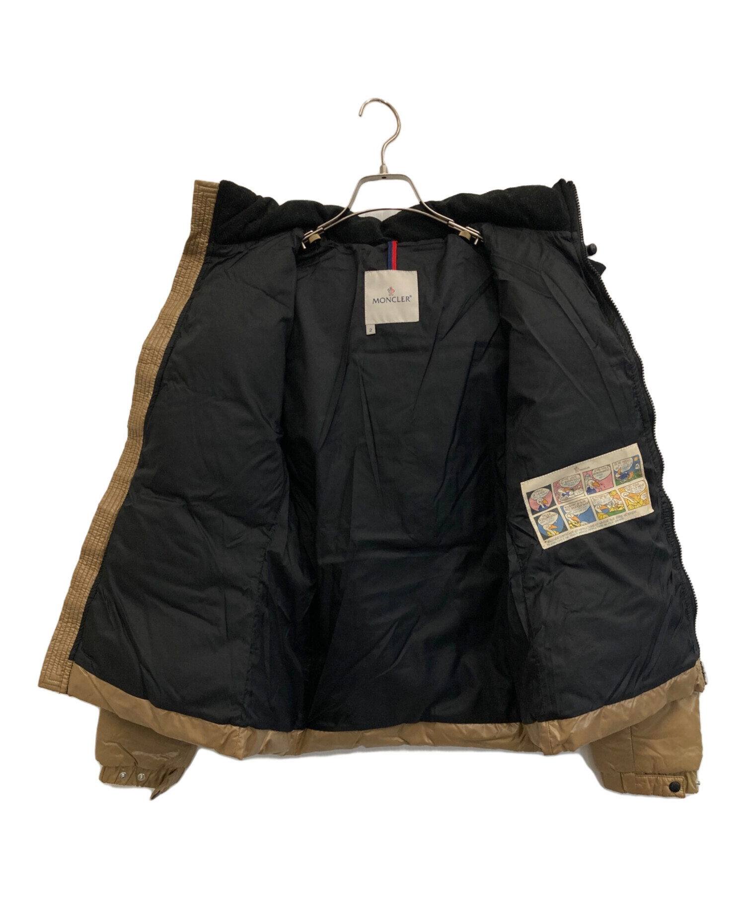 【中古美品】【MONCLER モンクレール】　ベージュジャケット 中古・古着通販】MONCLER (モンクレール) ダウンジャケット ベージュ