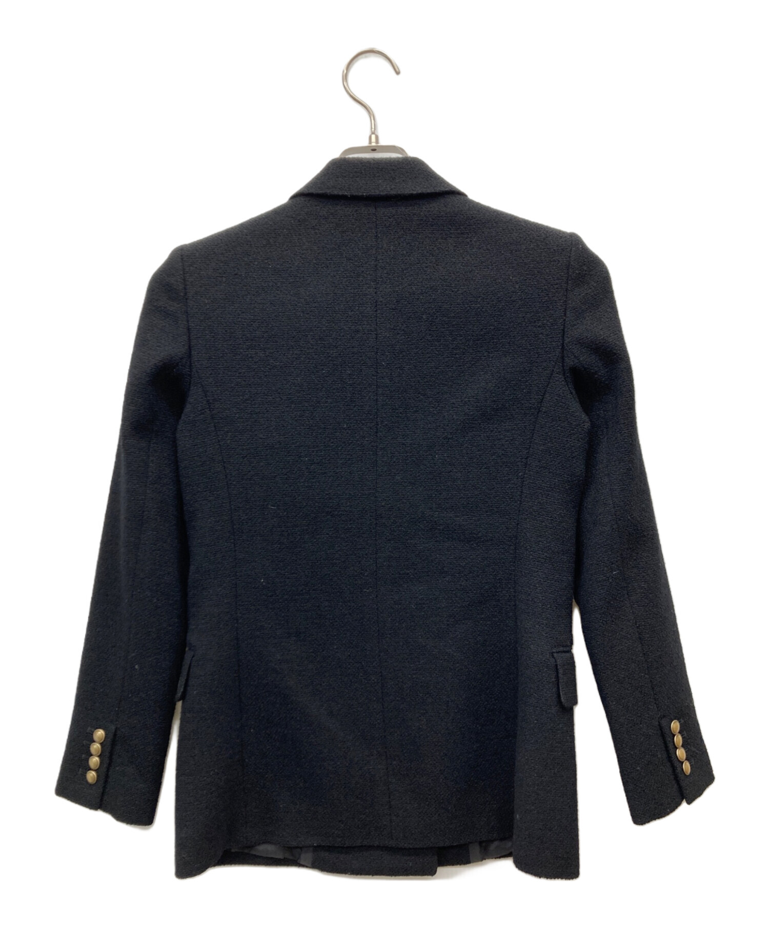 中古・古着通販】ANAYI (アナイ) 金釦ウールダブルジャケット ブラック