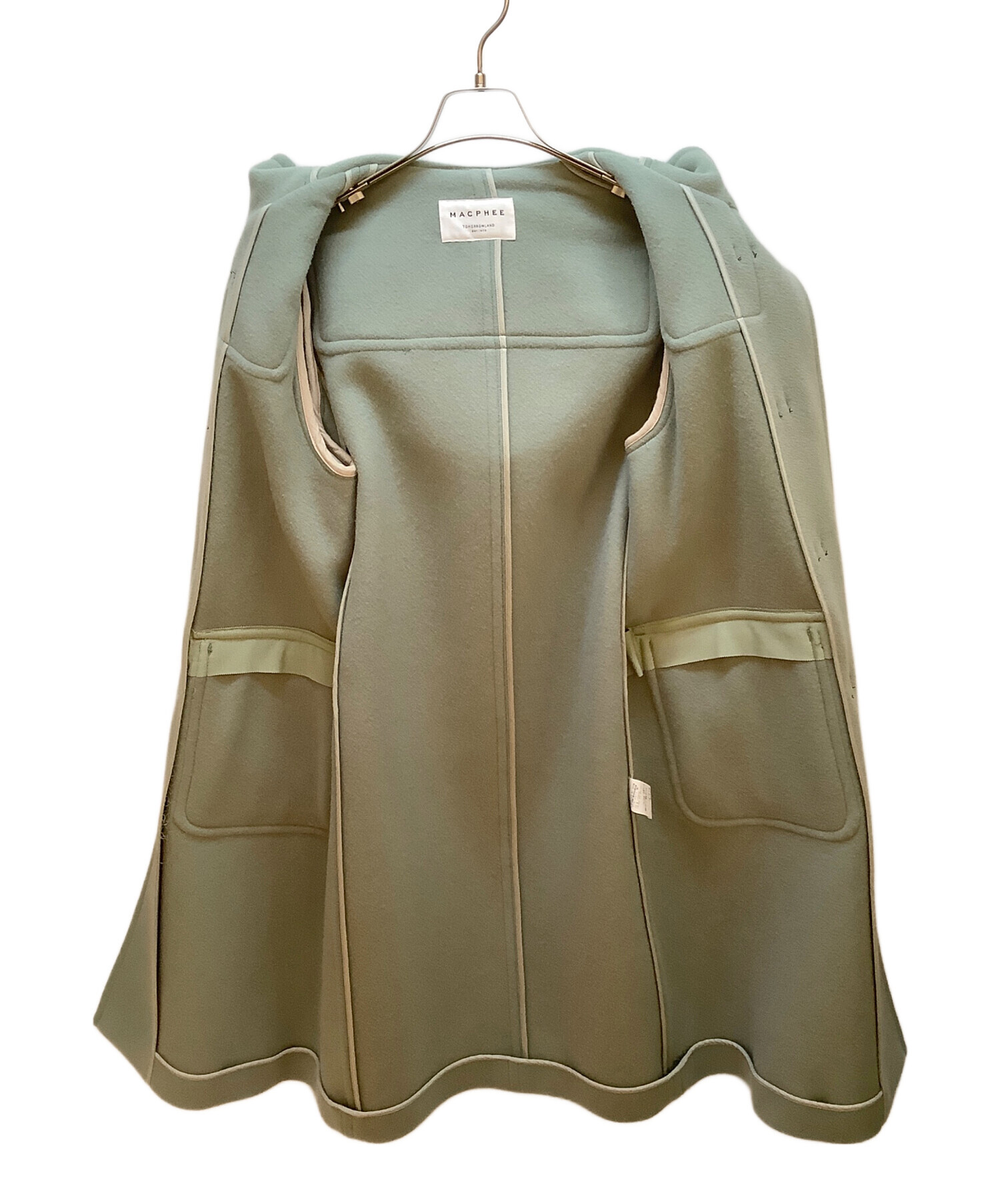未使用品　マカフィー　メルトン　ダッフルコート　ロング丈　34アイボリー 中古・古着通販】MACPHEE (マカフィー) ウールメルトンダッフルコート