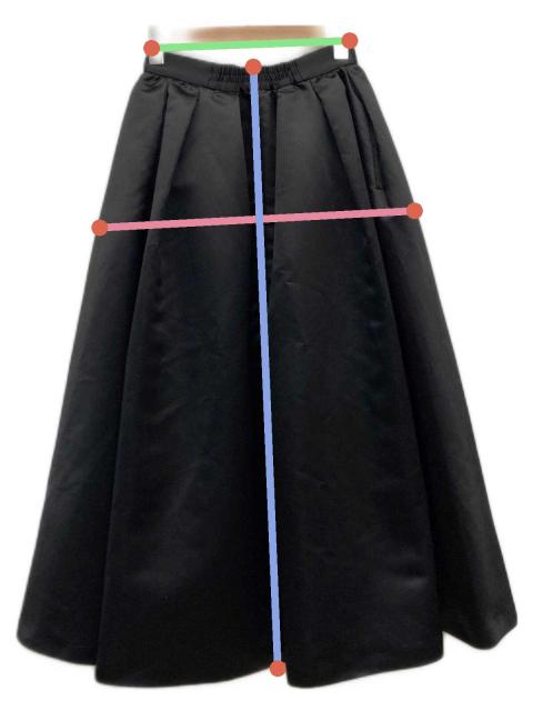 中古・古着通販】THE TOE (ザ・トゥー) Nymphenburg Skirt ブラック