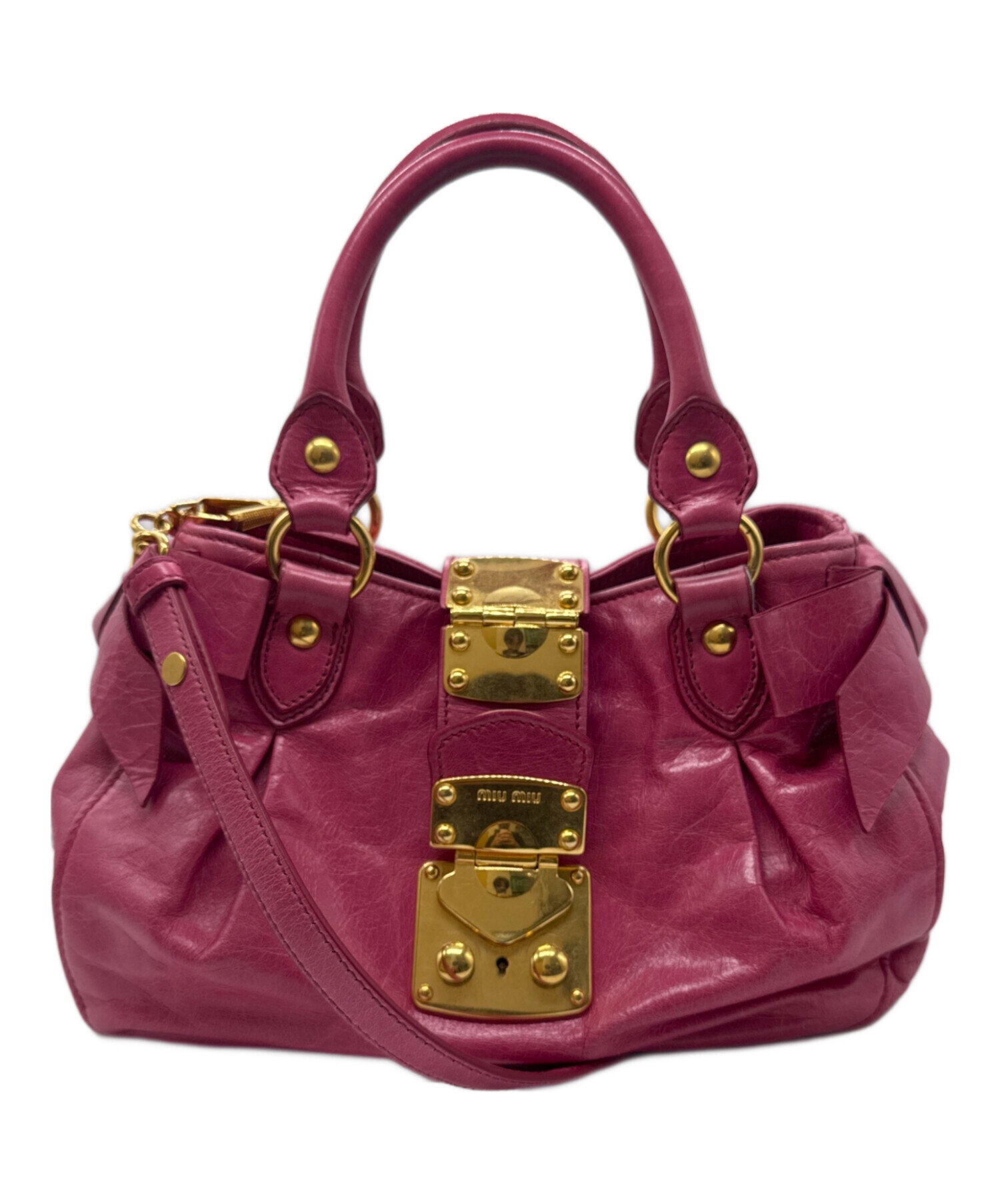 中古・古着通販】MIU MIU (ミュウミュウ) ヴィッテロルクス 2WAYバッグ