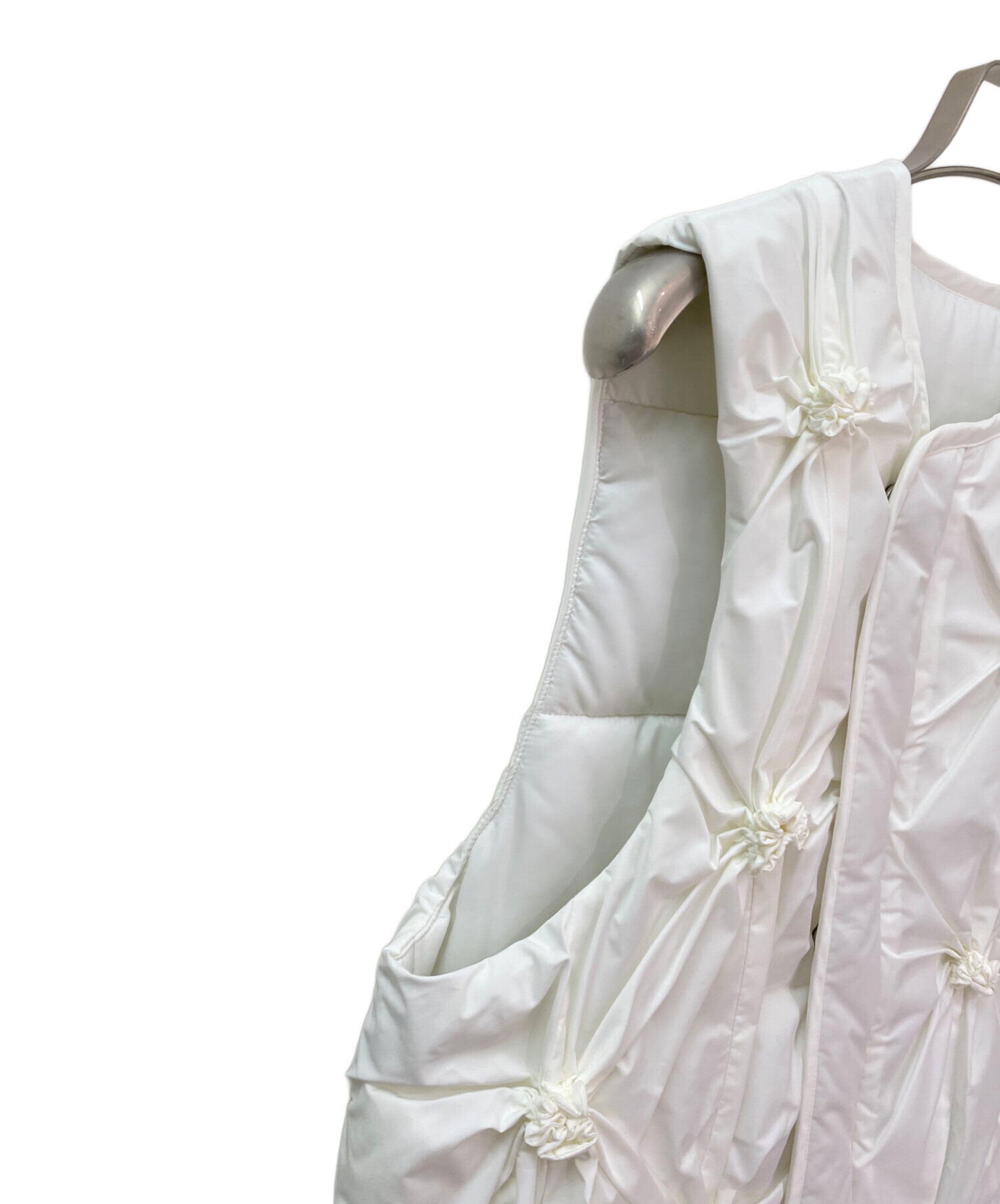 中古・古着通販】ENFOLD (エンフォルド) FLOWER-GATHER VEST ホワイト