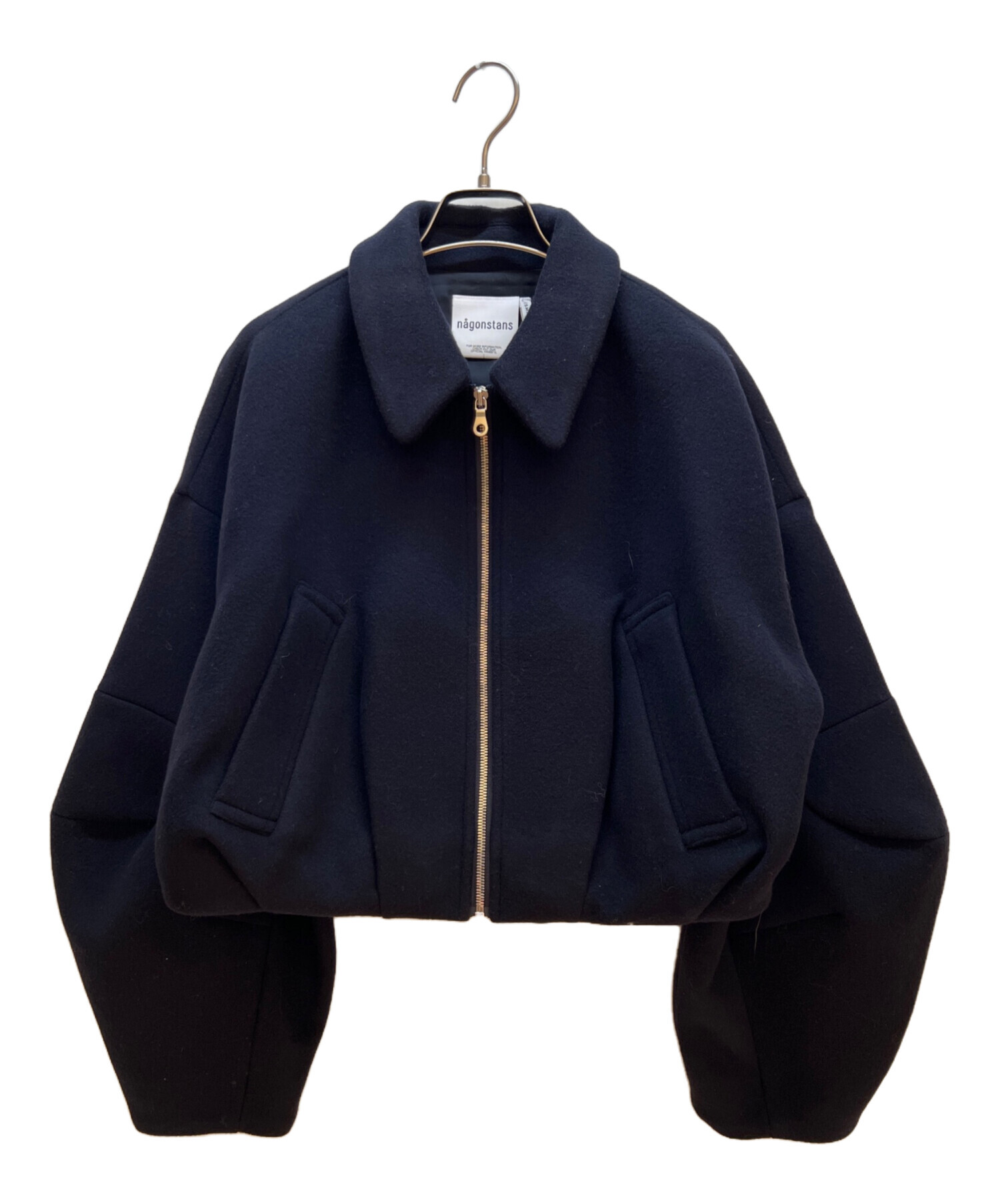 中古・古着通販】nagonstans (ナゴンスタンス) round blouson ネイビー