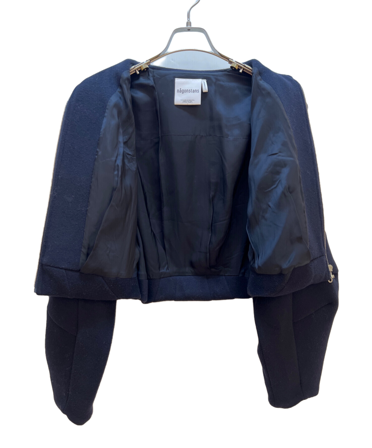 中古・古着通販】nagonstans (ナゴンスタンス) round blouson ネイビー