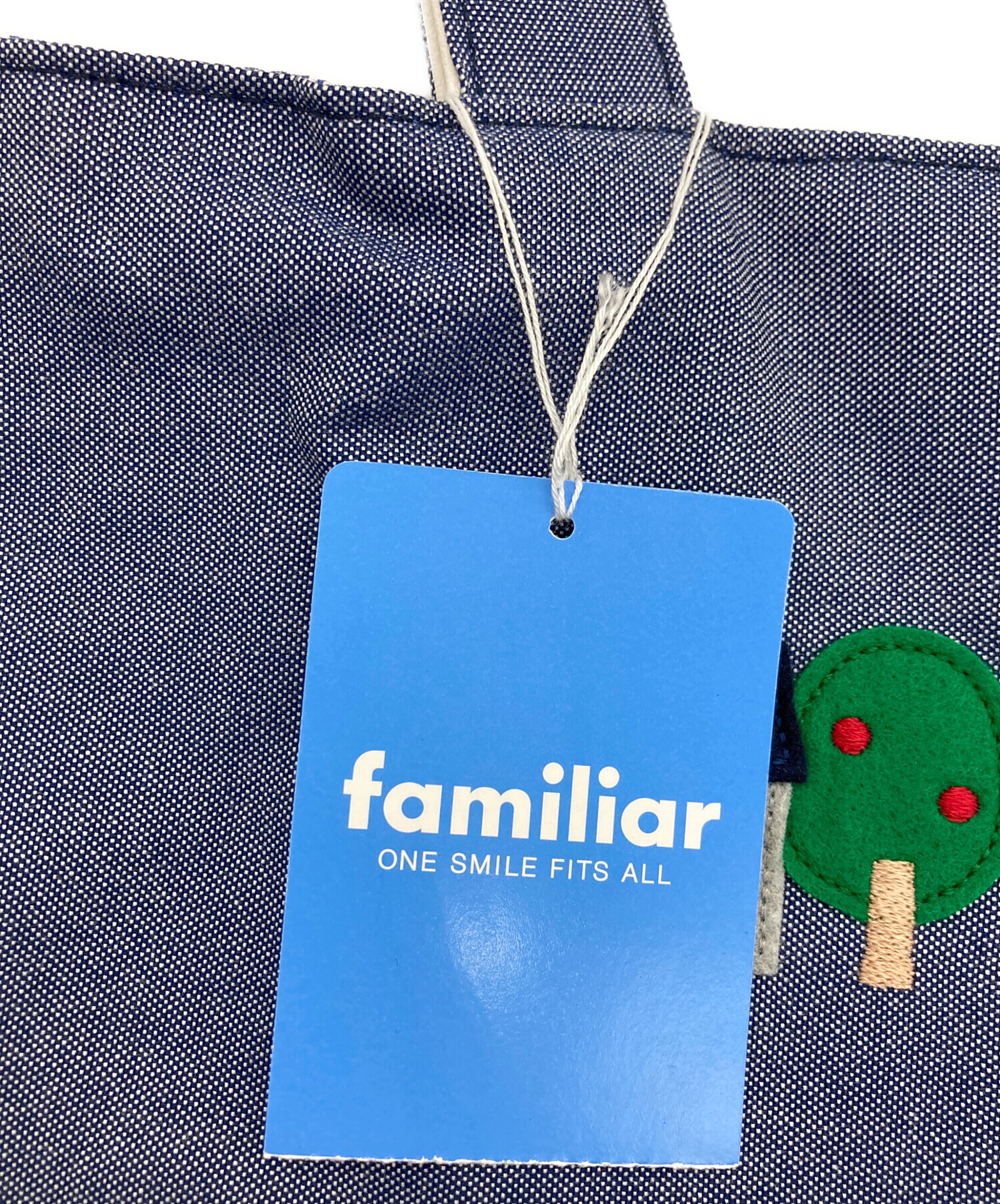 中古・古着通販】familiar (ファミリア) マチ付きデニムバッグ