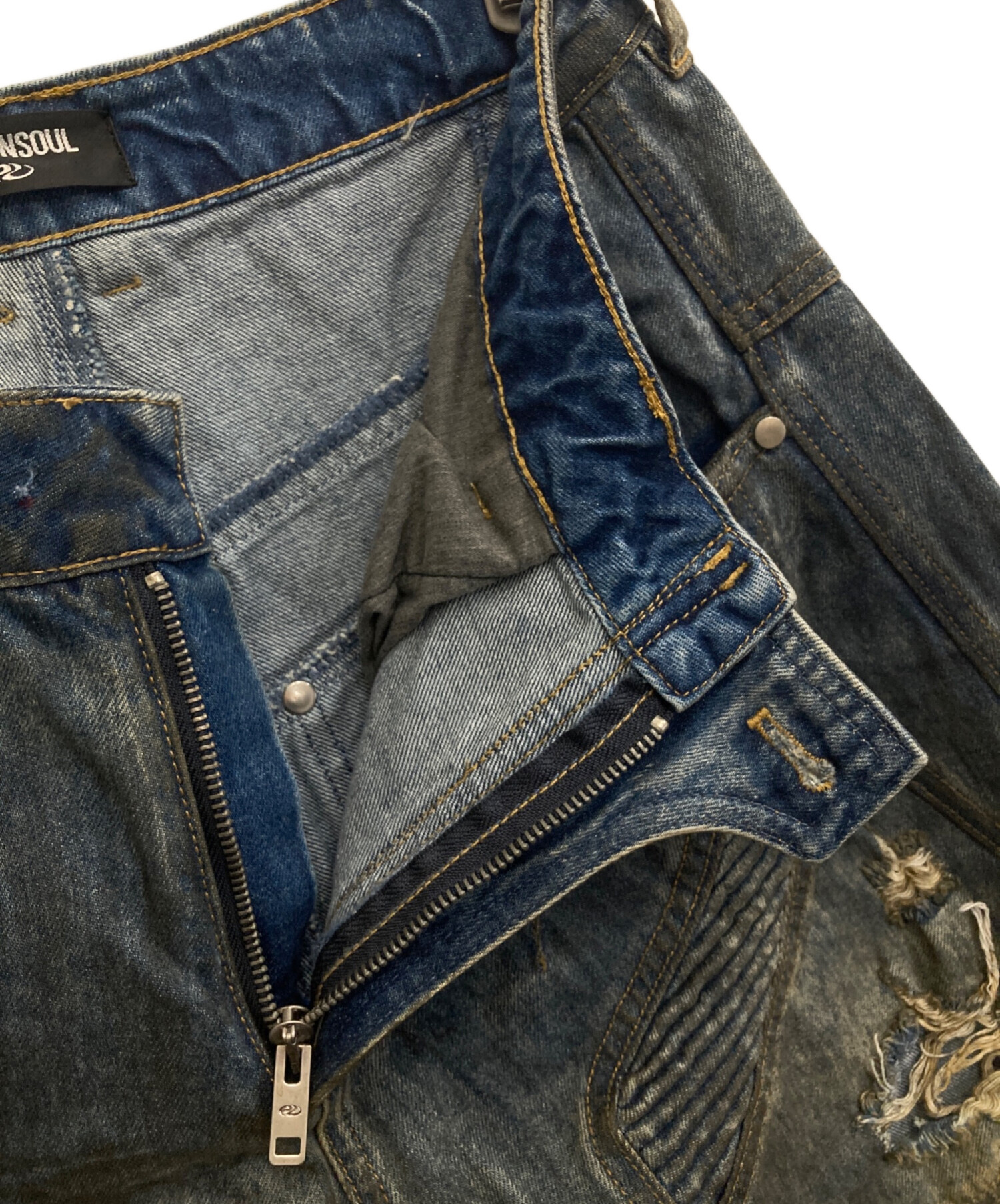 中古・古着通販】PERSONSOUL (パーソンソウル) Armor Dirty Denim