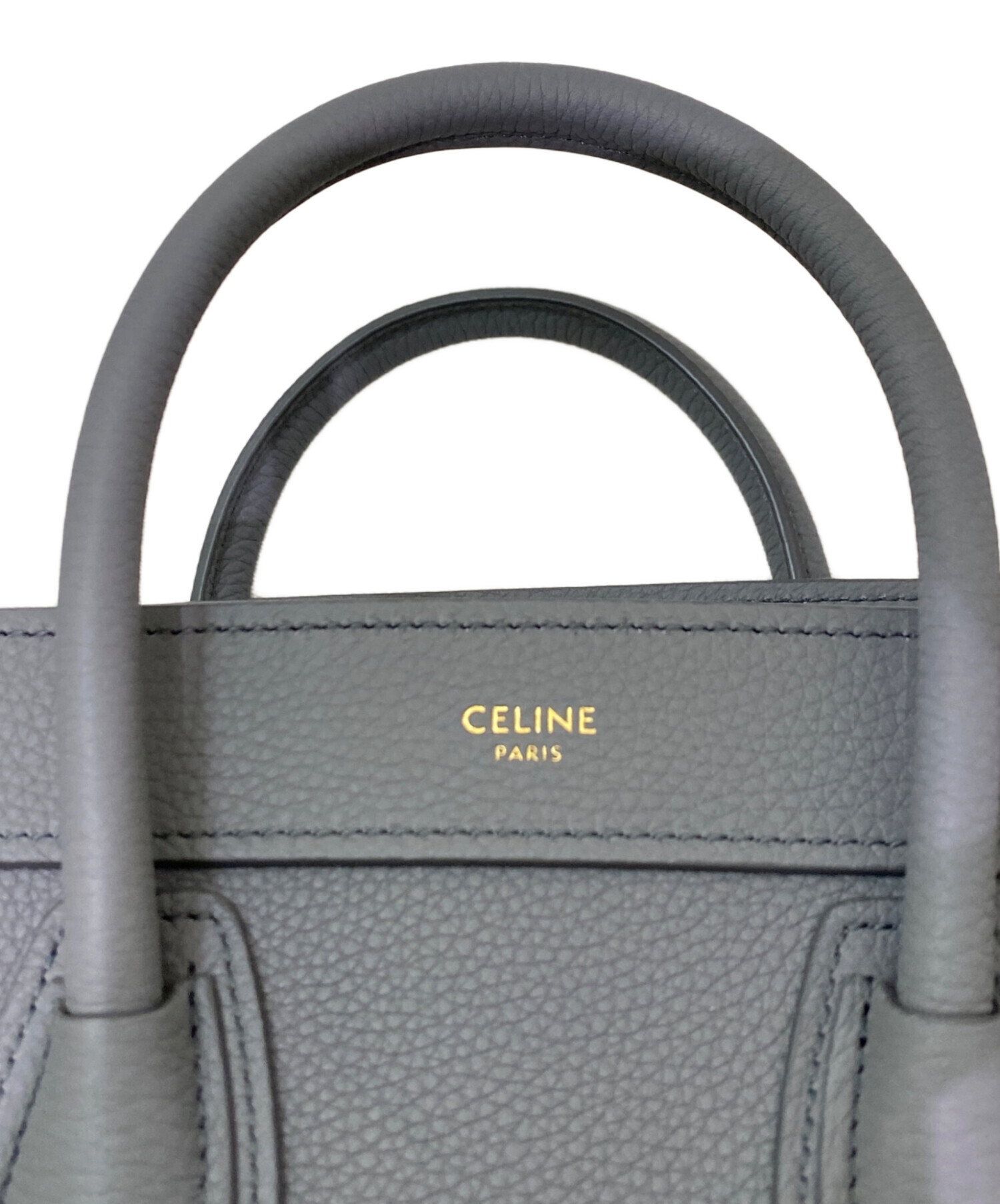 中古・古着通販】CELINE (セリーヌ) ラゲージ ナノショッパー グレー