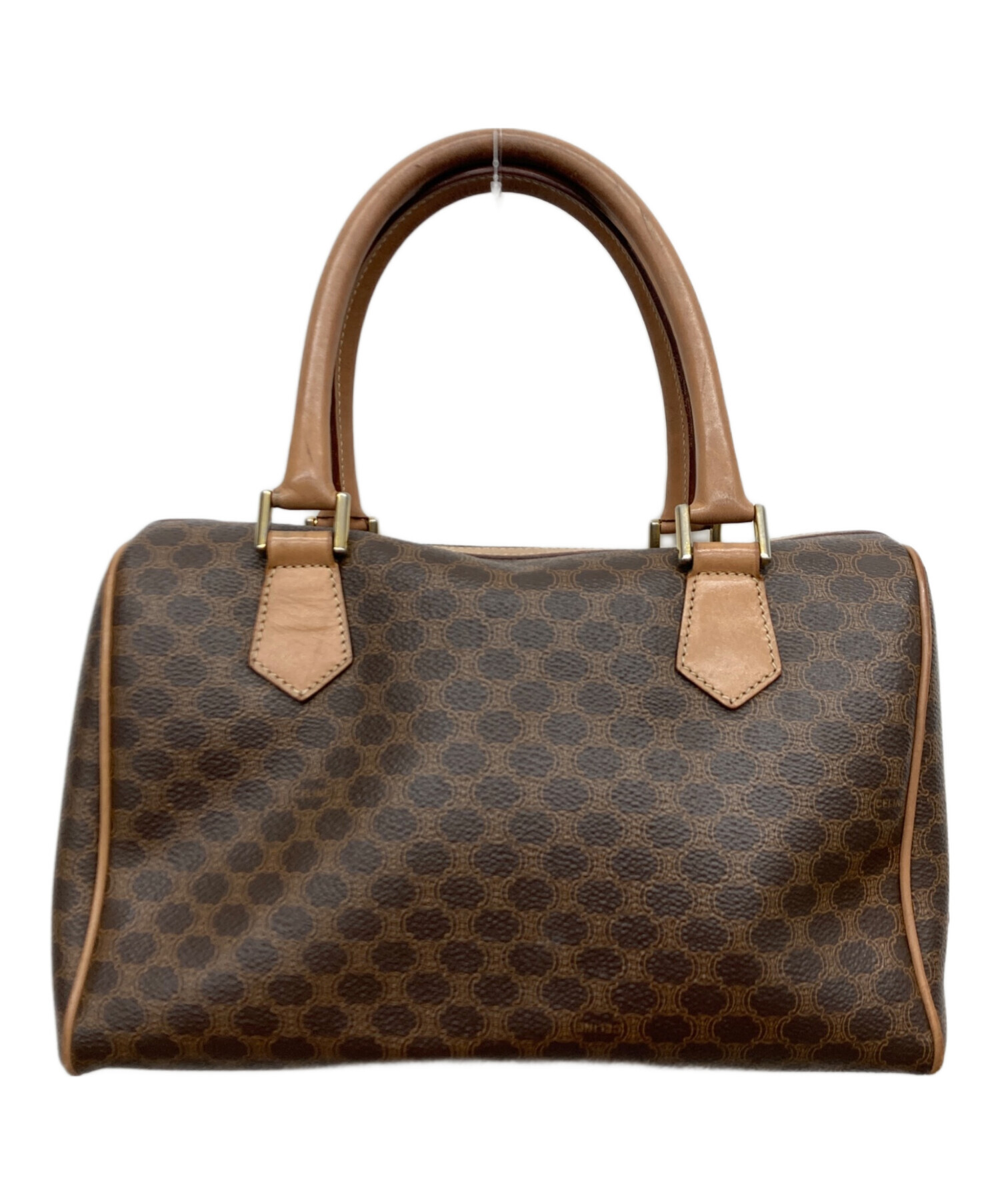 セリーヌ ミニボストン スウェード ビンテージ ブラウン 旅行 FM87 中古・古着通販】CELINE (セリーヌ) ミニボストンバッグ ブラウン