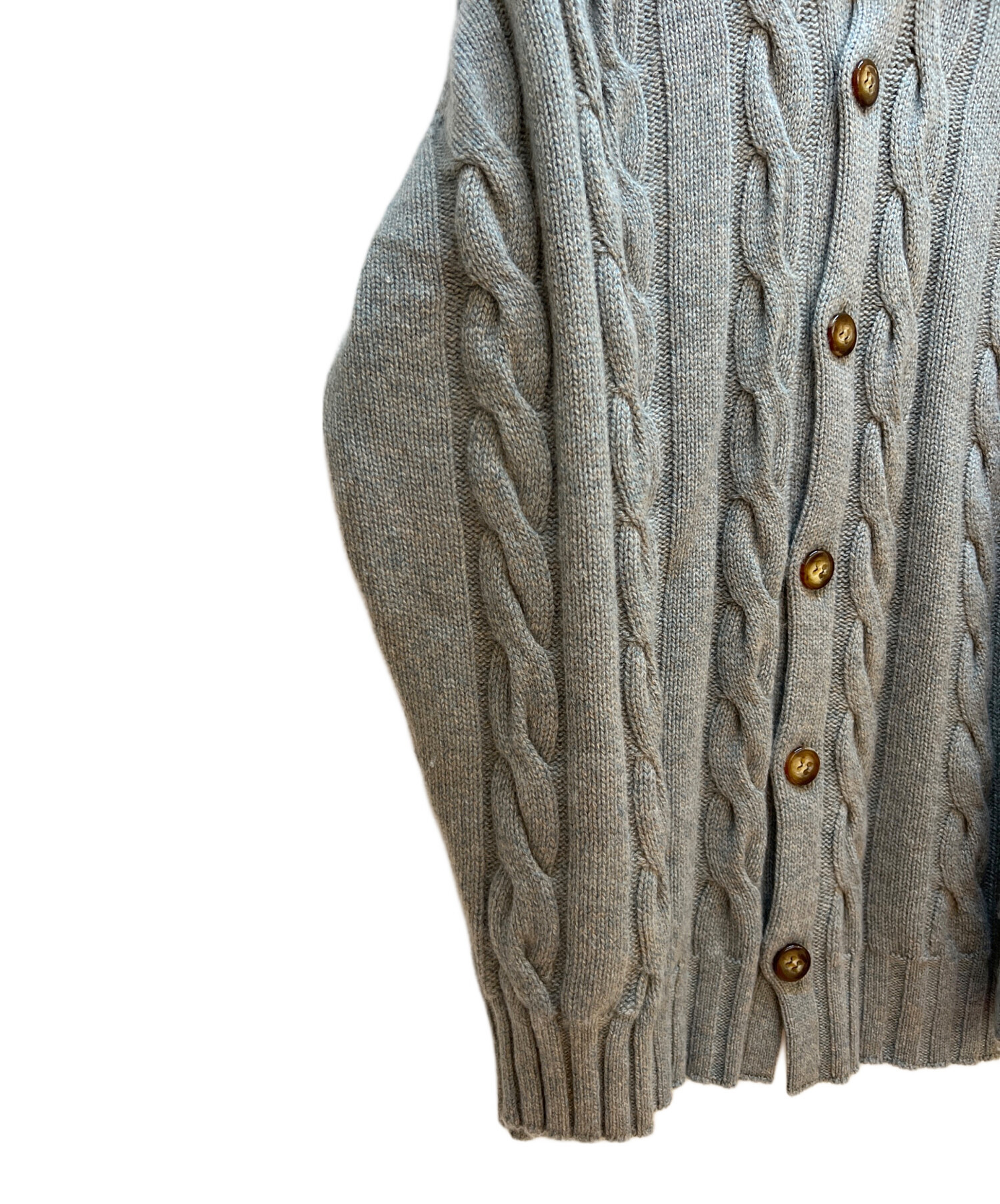 カシミヤ100% スコットランド製 Hawico ニット カーディガン 古着 最高級 スコットランド製 Hawico カシミヤニットカーディガン