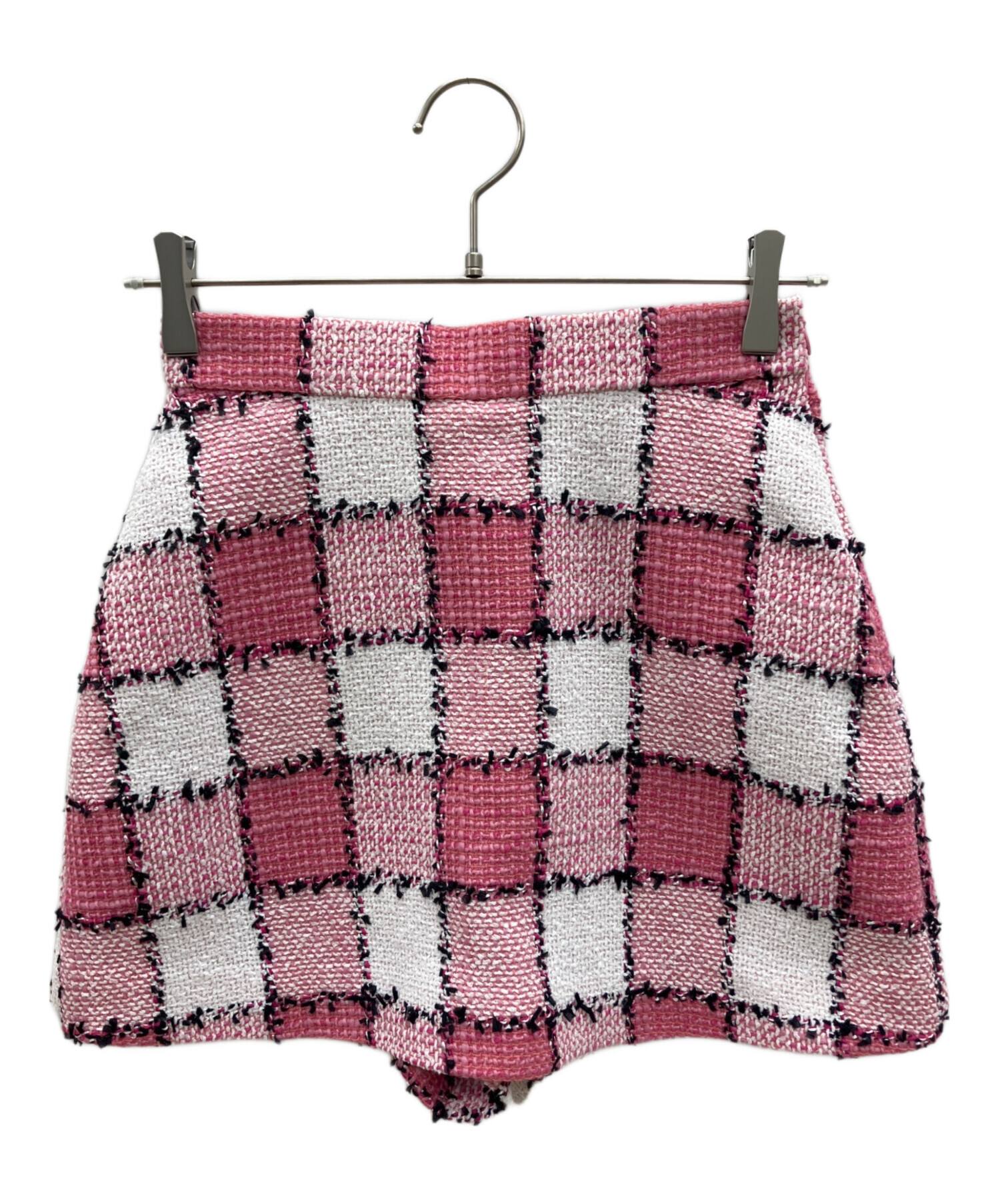 中古・古着通販】sheller (シェリエ) ギンガムツイードキュロット