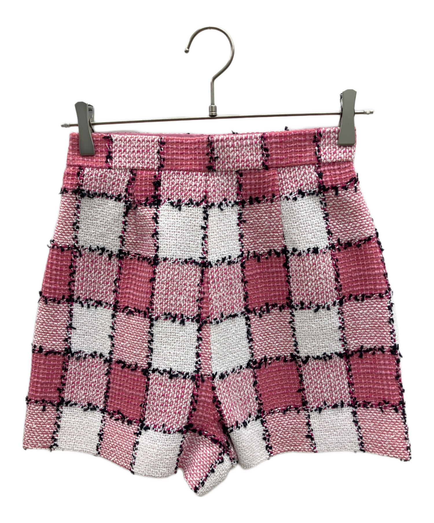 中古・古着通販】sheller (シェリエ) ギンガムツイードキュロット