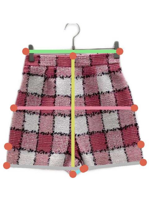 中古・古着通販】sheller (シェリエ) ギンガムツイードキュロット