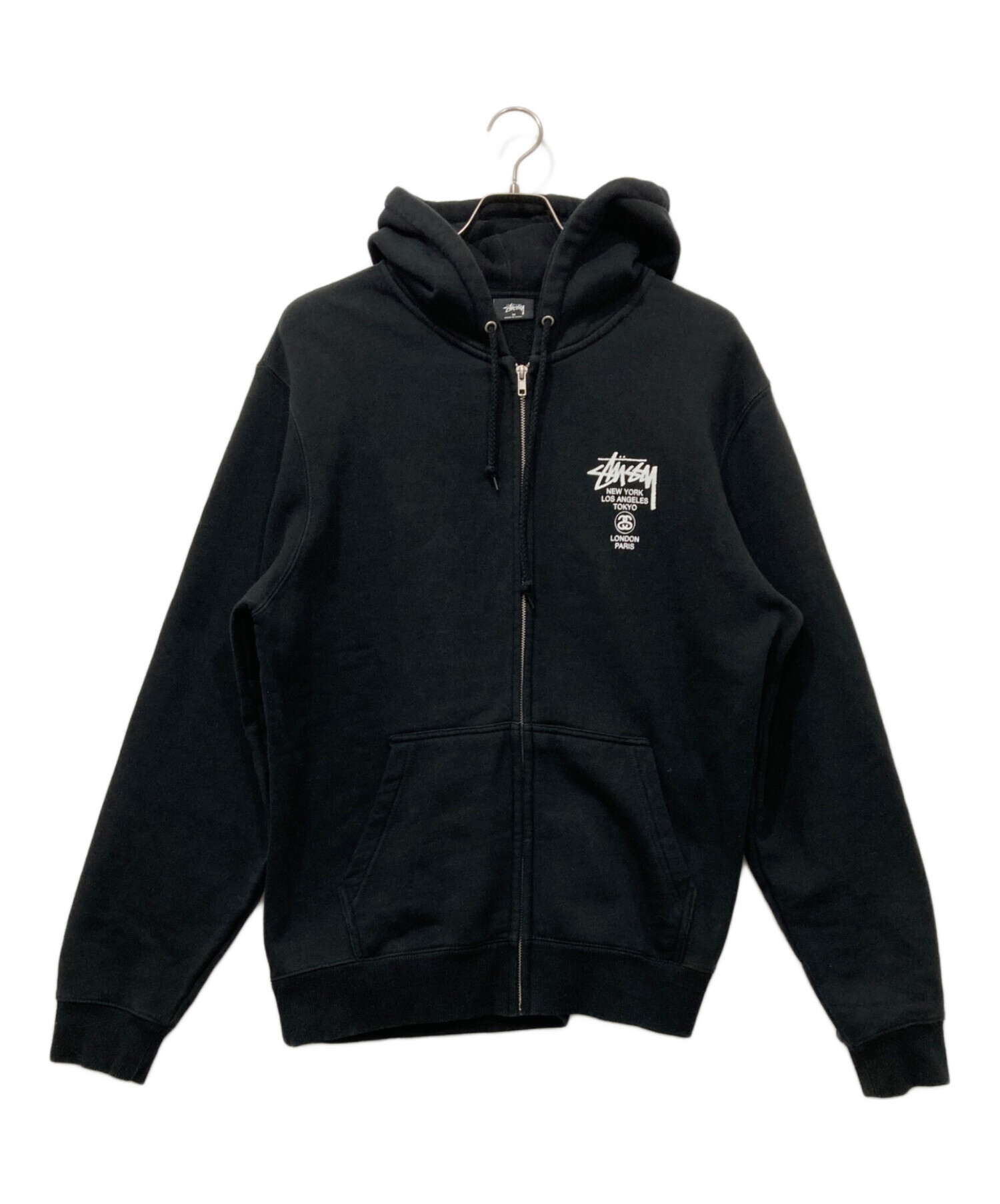 中古・古着通販】stussy (ステューシー) ジップパーカー/WORLD TOUR