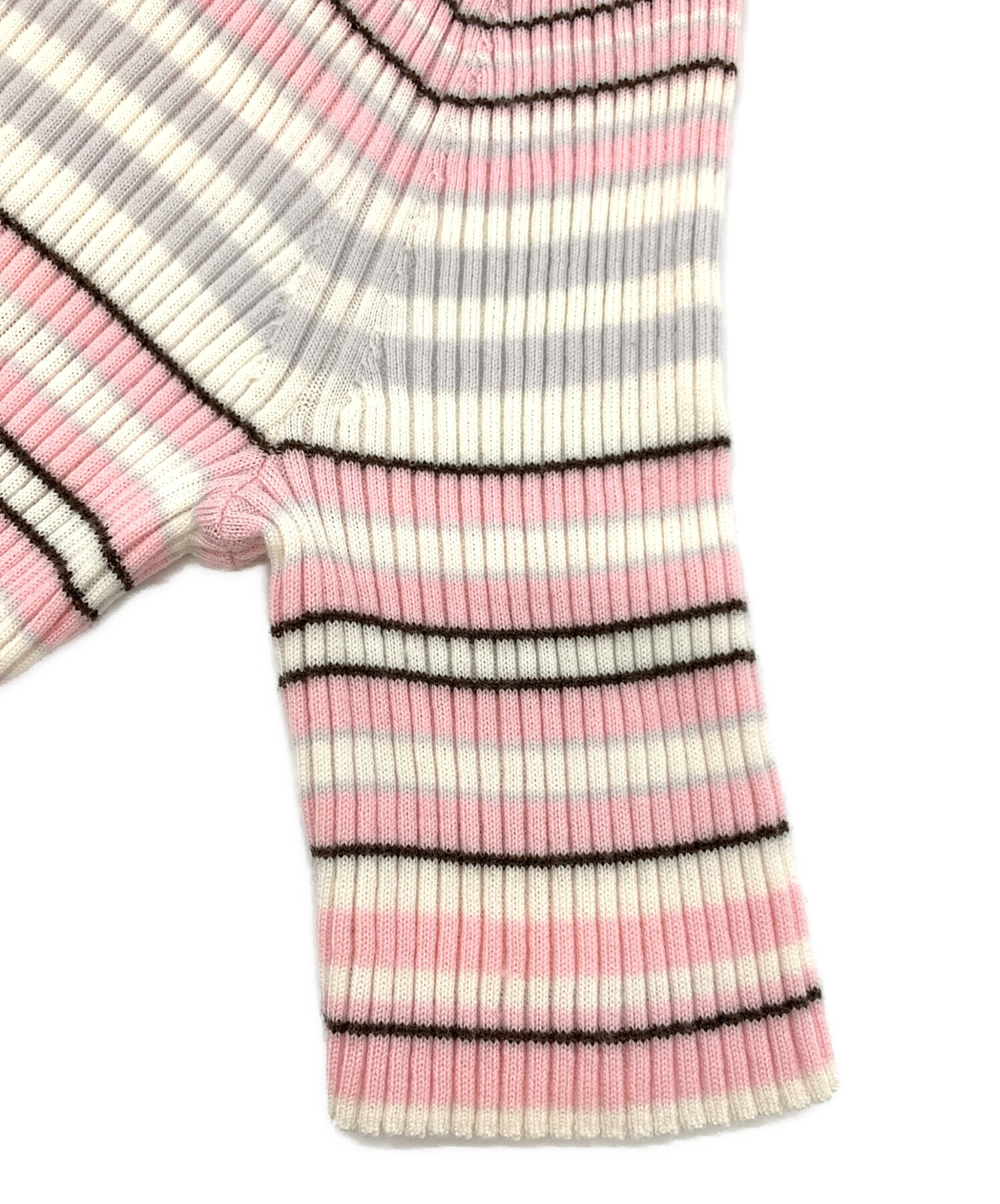 Theory - セオリー　ピンク　ニット 中古・古着通販】theory (セオリー) リブニット ピンク サイズ:S 未
