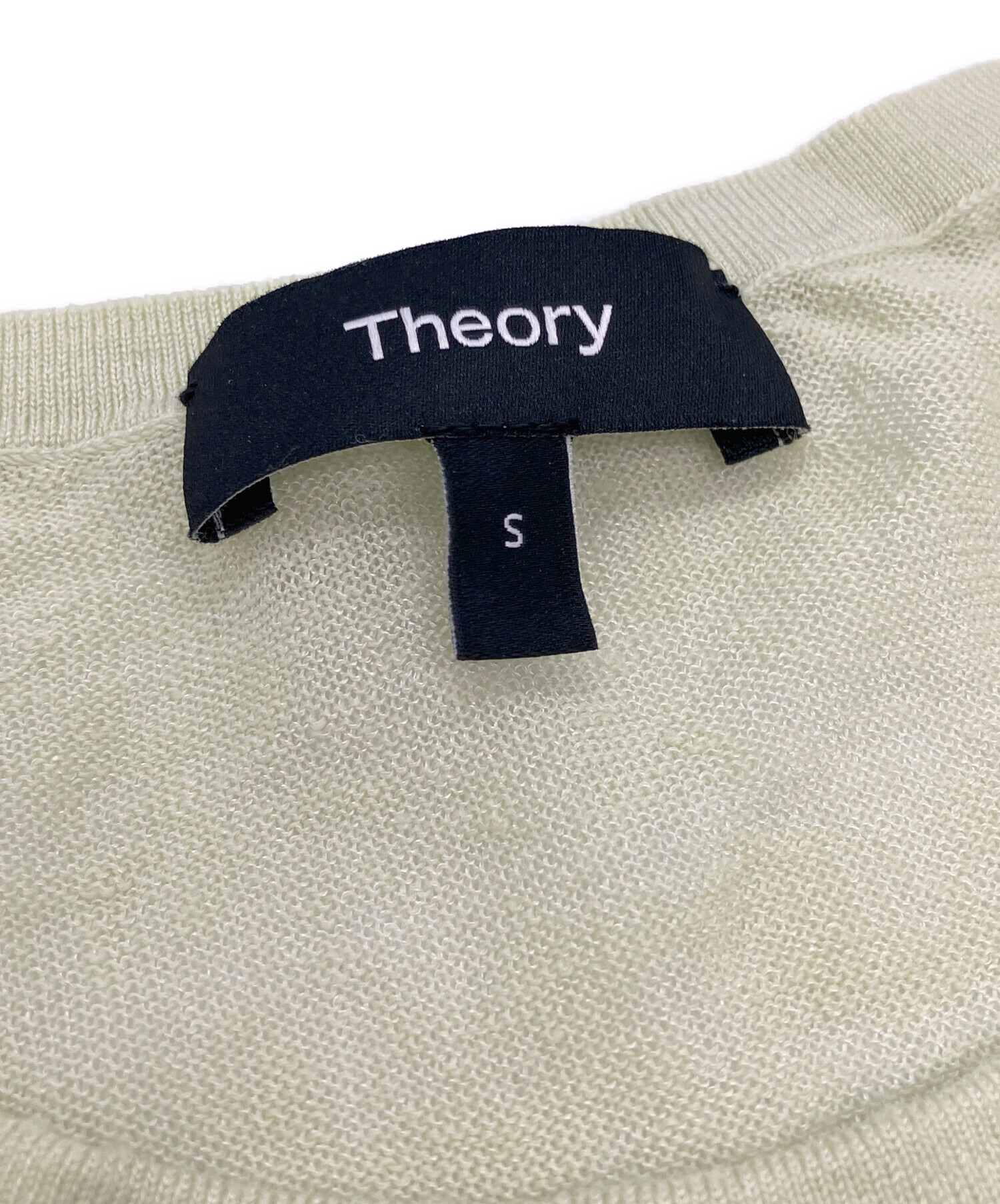 中古・古着通販】theory (セオリー) ノースリーブニット グリーン 