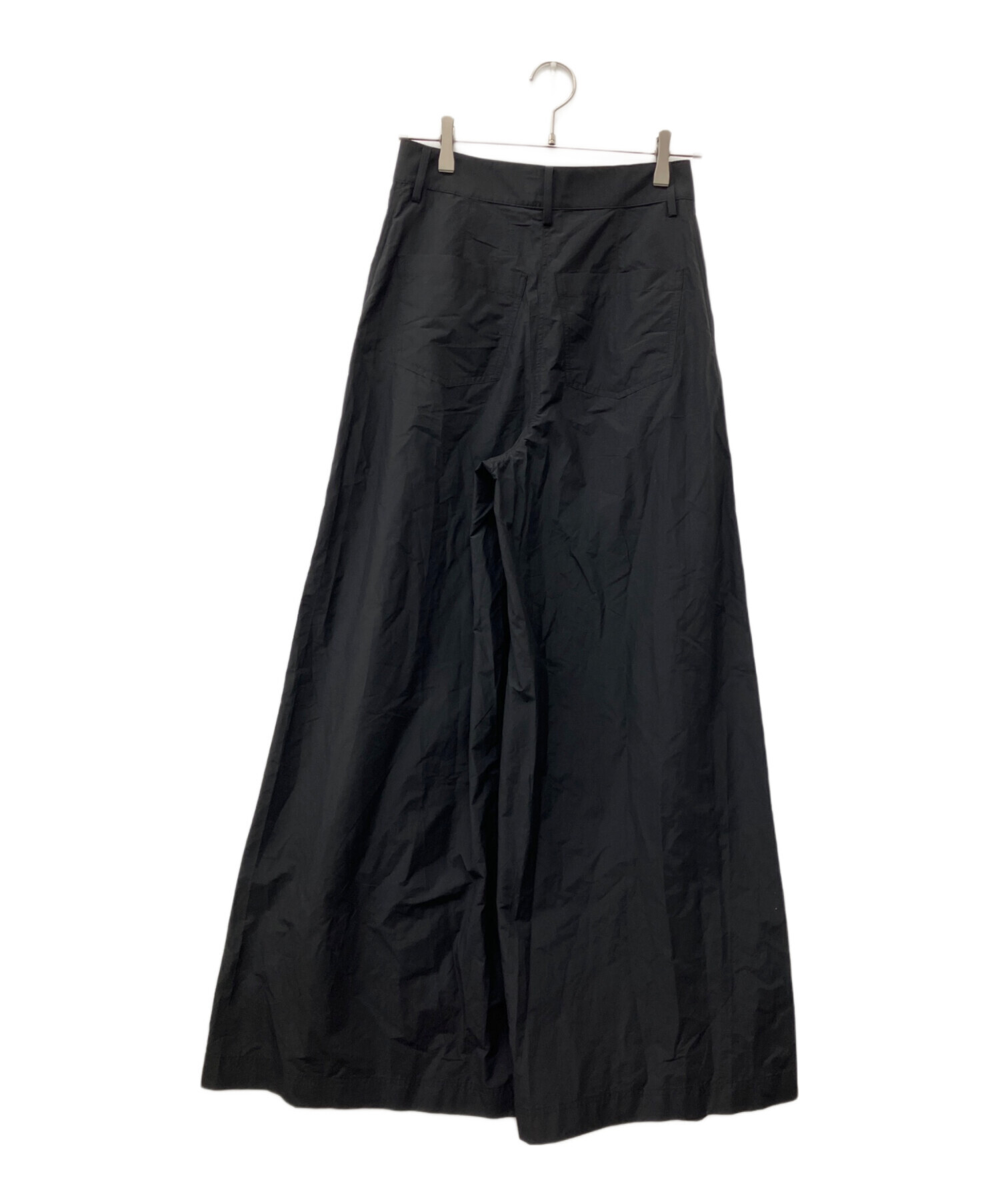 中古・古着通販】theory (セオリー) ワイドパンツ ブラック 未使用品 中古・古着通販】theory (セオリー) ワイドパンツ ブラック 未使用品