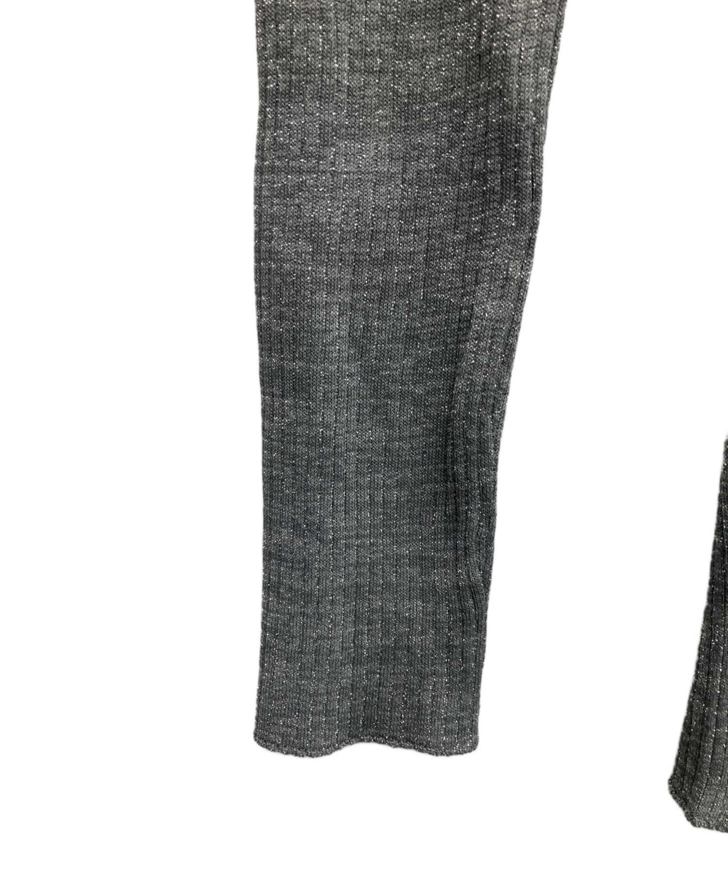 中古・古着通販】PRADA (プラダ) ラメカーディガン グレー サイズ