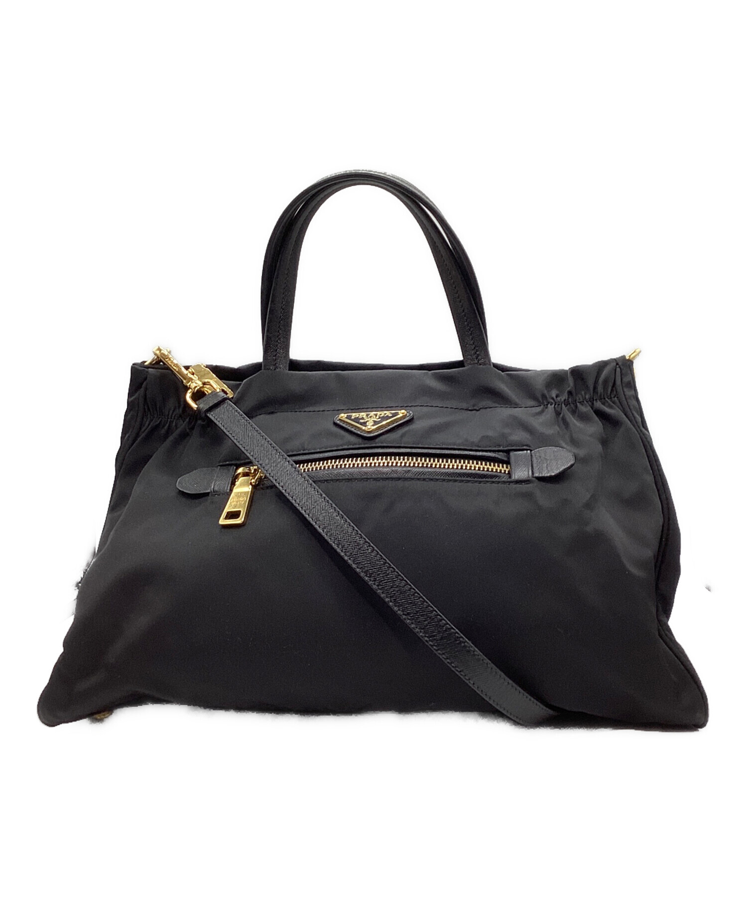 PRADA黒バック 中古・古着通販】PRADA (プラダ) 2WAYバッグ ブラック｜ブランド・古着