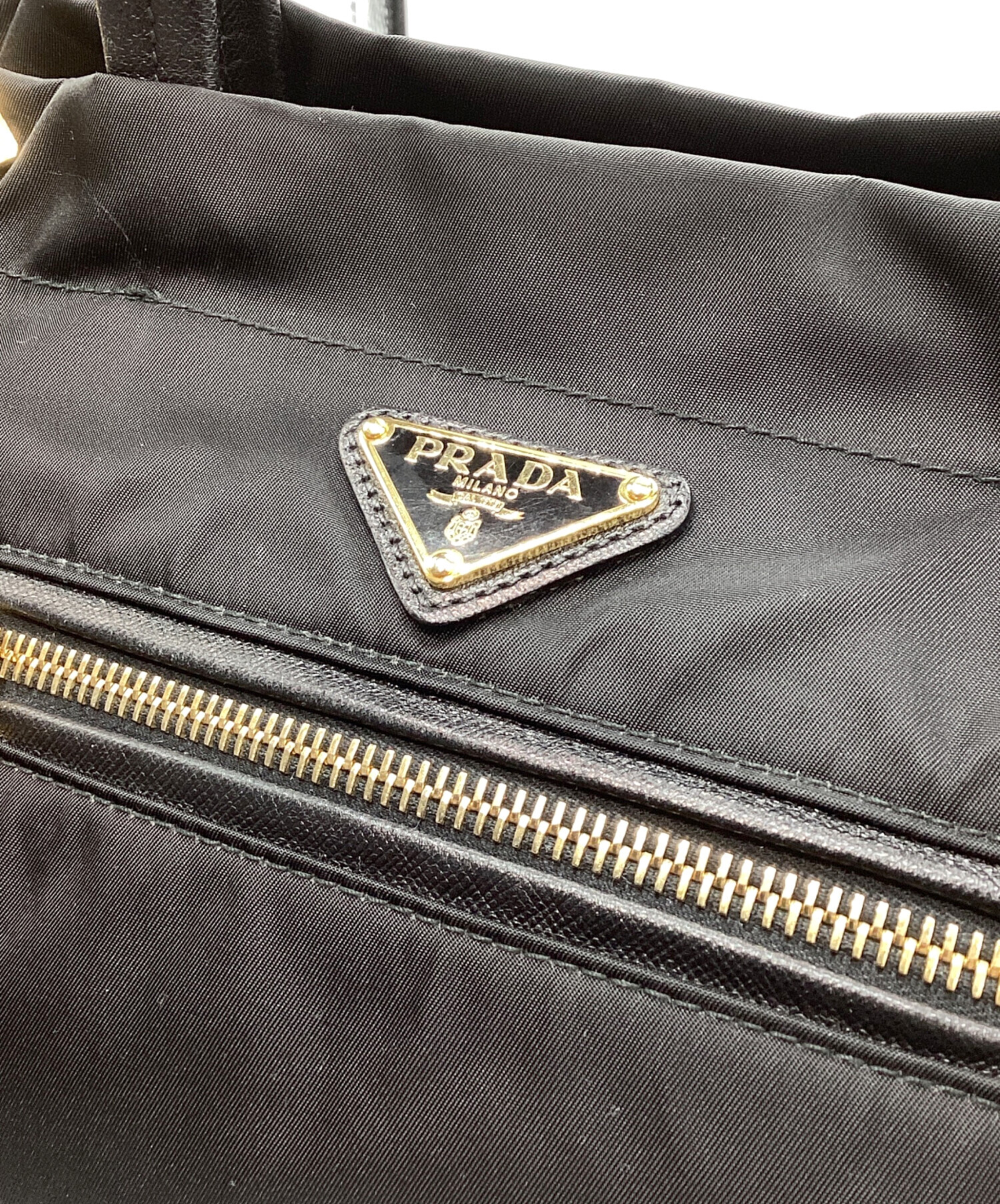 プラダ　シルクバック 中古・古着通販】PRADA (プラダ) 2WAYバッグ ブラック｜ブランド・古着