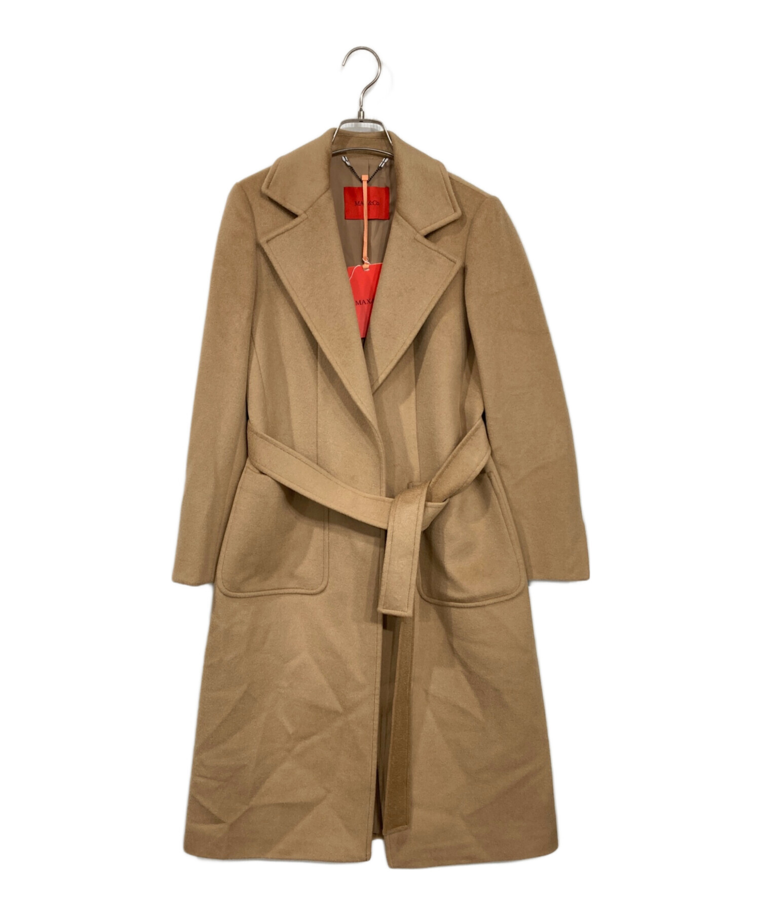 MAX&Co. マックスアンドコー　ベルテッド　ガウンコート　美品！ MAX&Co. マックスアンドコー ベルテッド ガウンコート 美品！
