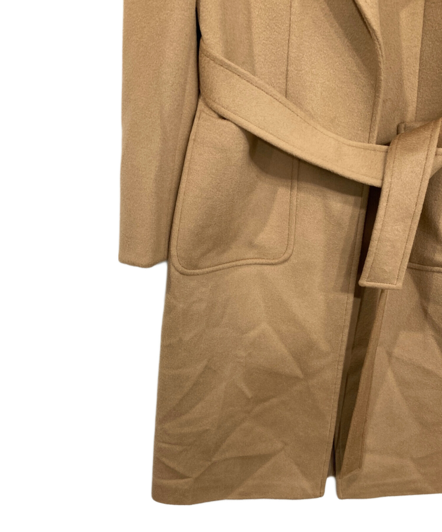 MAX&Co. マックスアンドコー　ベルテッド　ガウンコート　美品！ 中古・古着通販】MAX&Co. (マックスアンドコー) ピュアウール