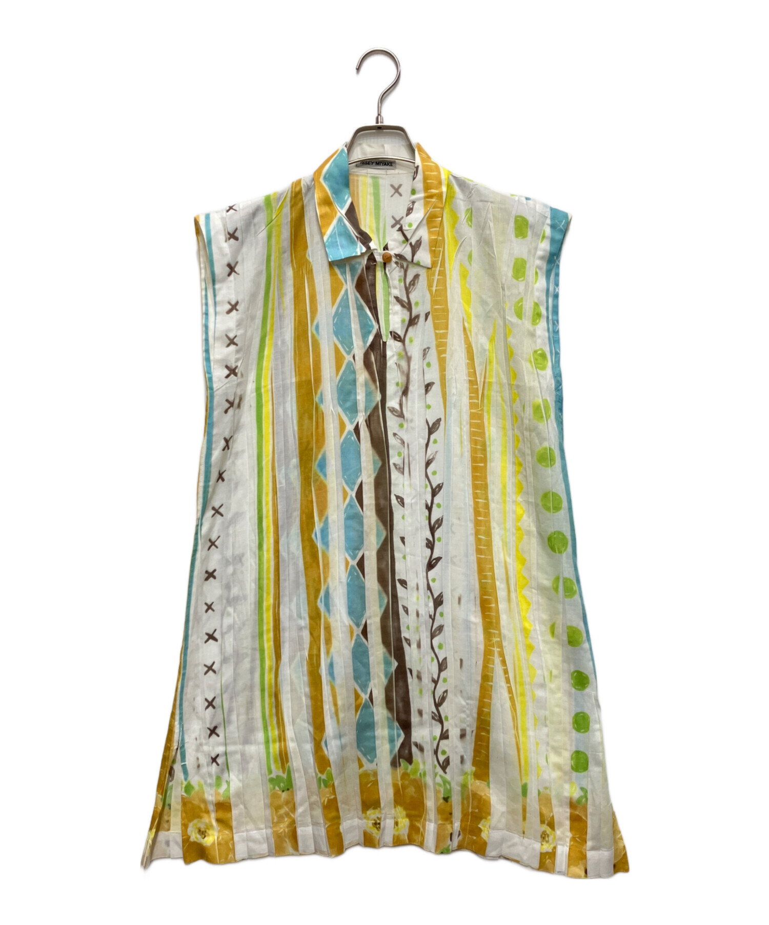 中古・古着通販】ISSEY MIYAKE (イッセイミヤケ) ノースリーブ