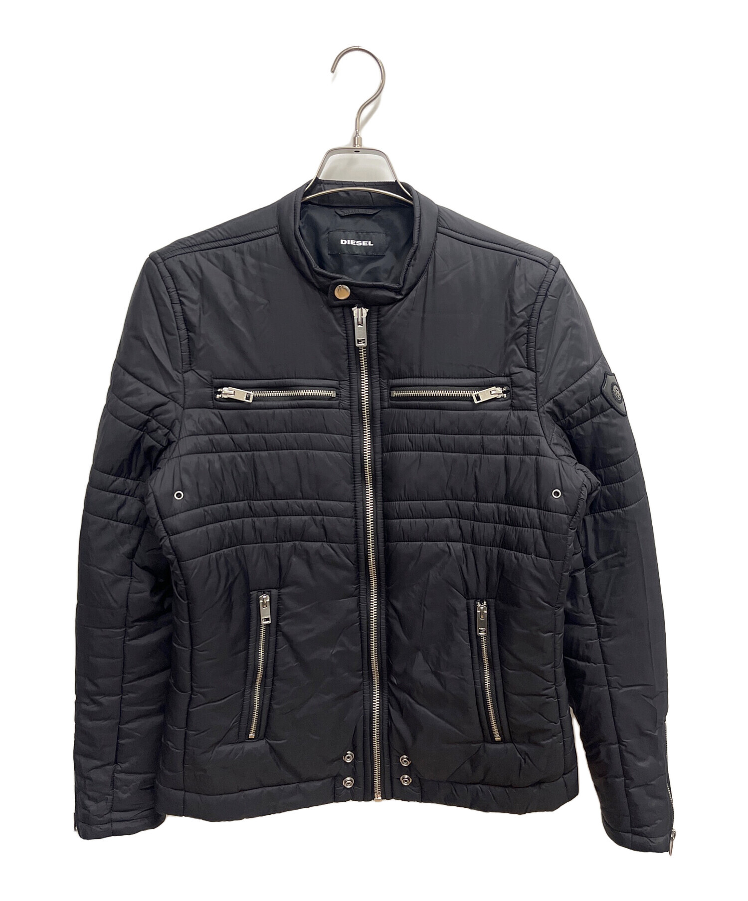 中古・古着通販】DIESEL (ディーゼル) 中綿ジャケット ブラック サイズ 