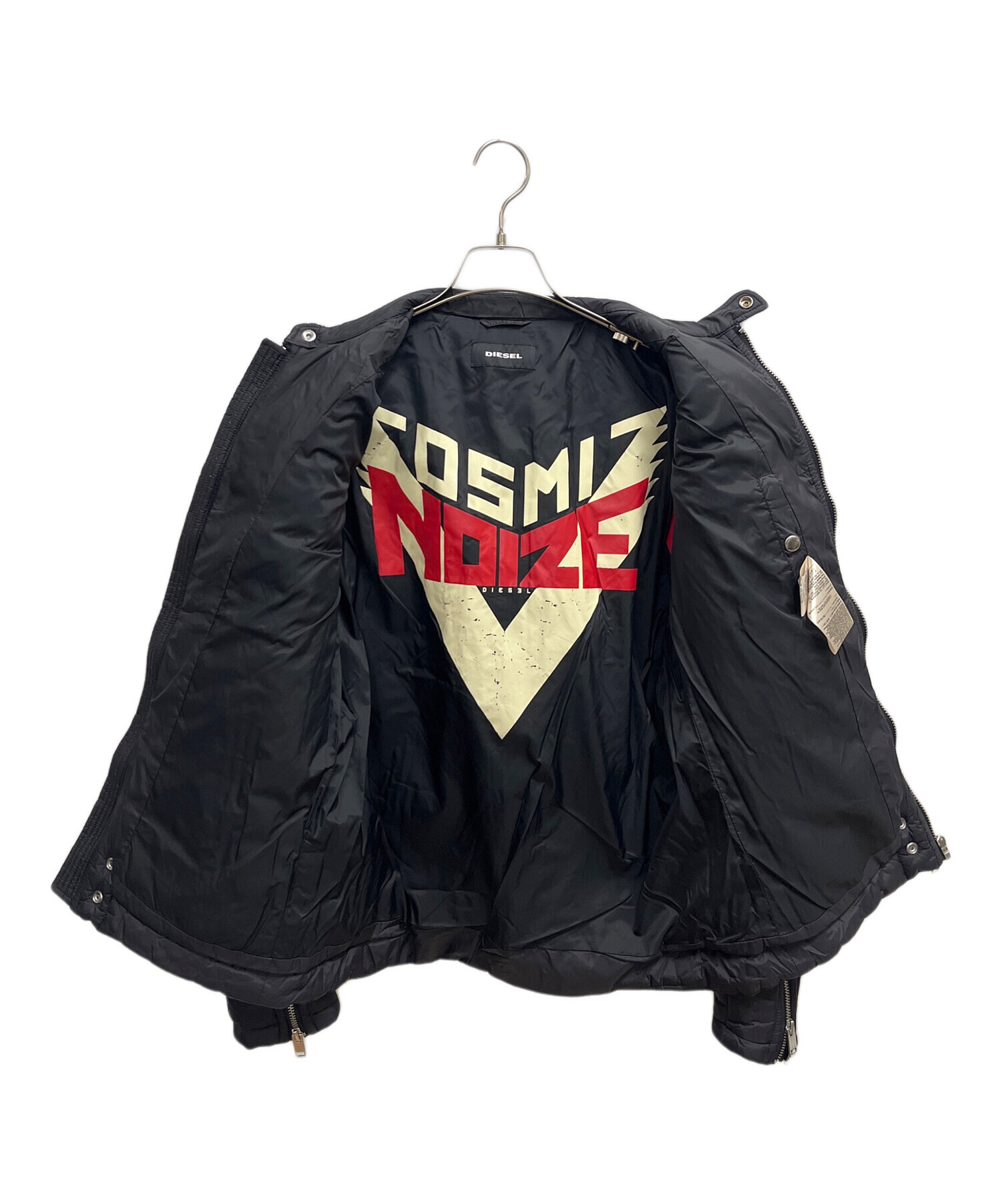 中古・古着通販】DIESEL (ディーゼル) 中綿ジャケット ブラック サイズ 