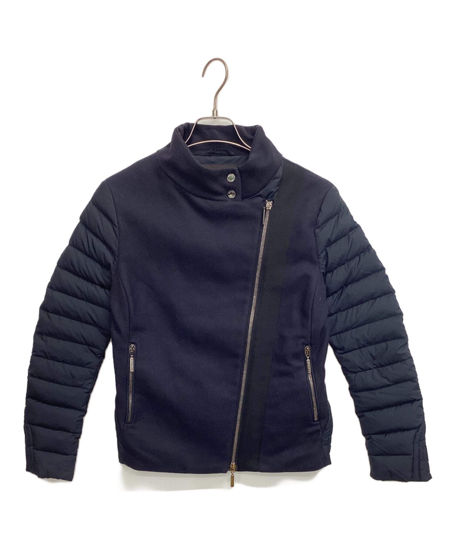 中古・古着通販】MOORER (ムーレー) ダウン切替ジャケット ネイビー