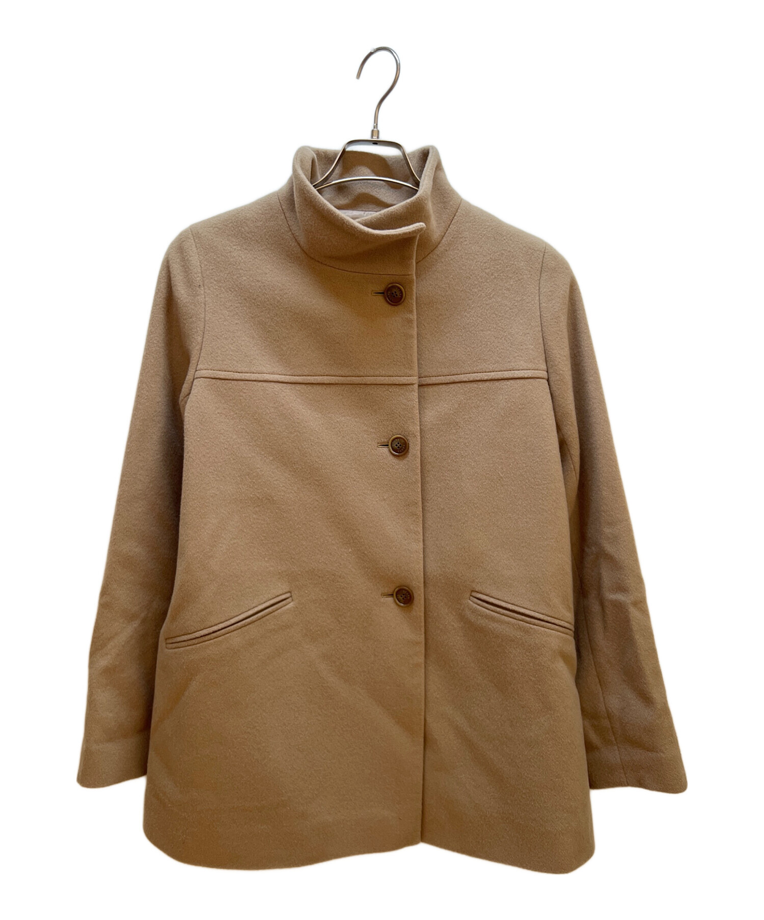 中古・古着通販】SCAPA (スキャパ) ウールビーバーコート ベージュ 