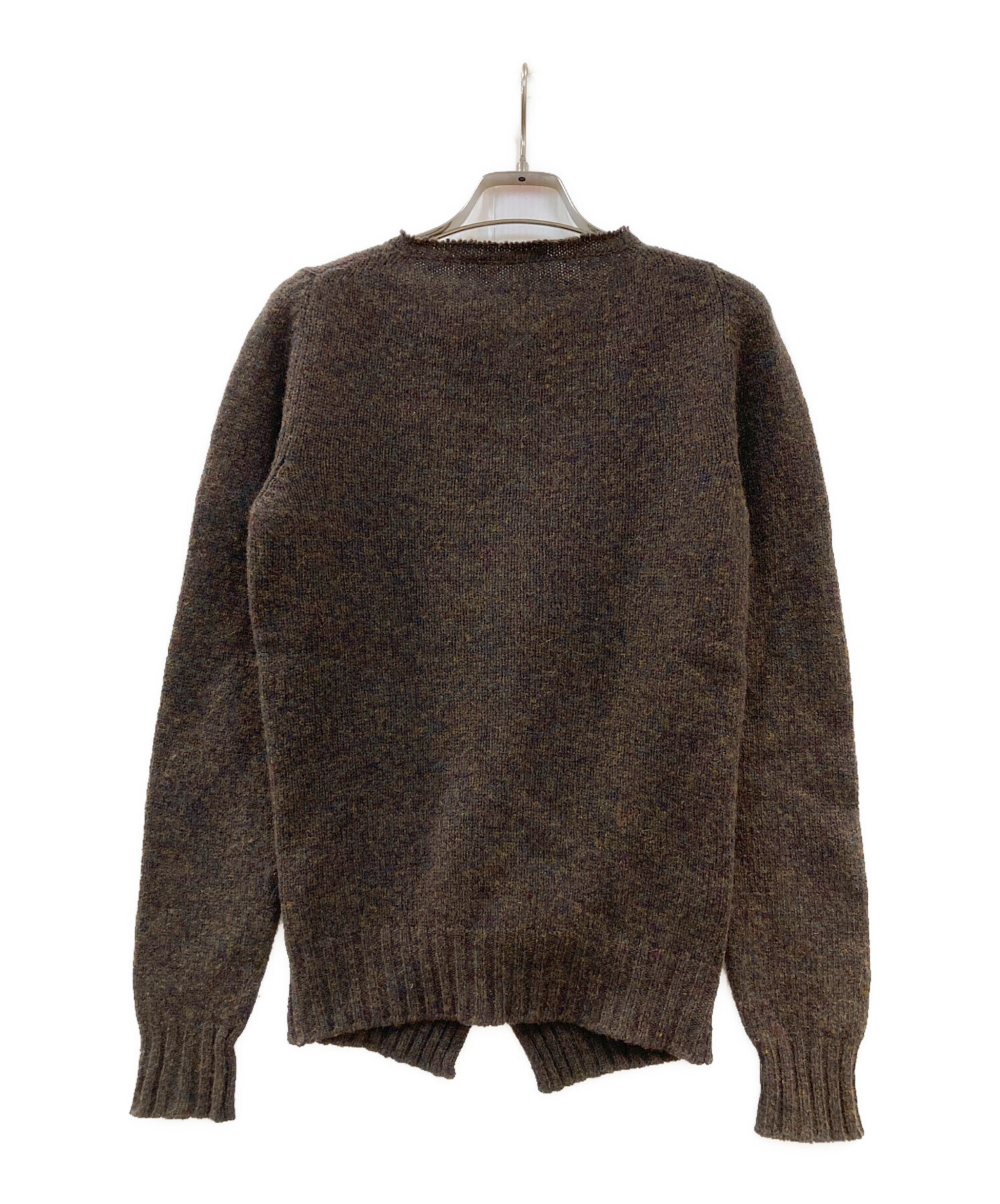 中古・古着通販】PRADA (プラダ) ビジュー装飾ニット ブラウン サイズ