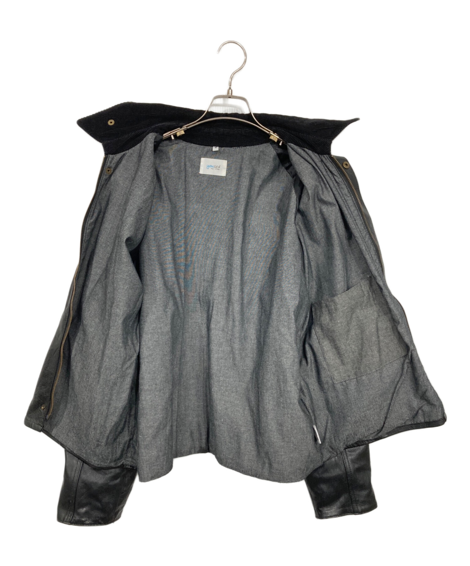 中古・古着通販】yoused (ユーズド) LEATHER FISHING JACKET/レザー