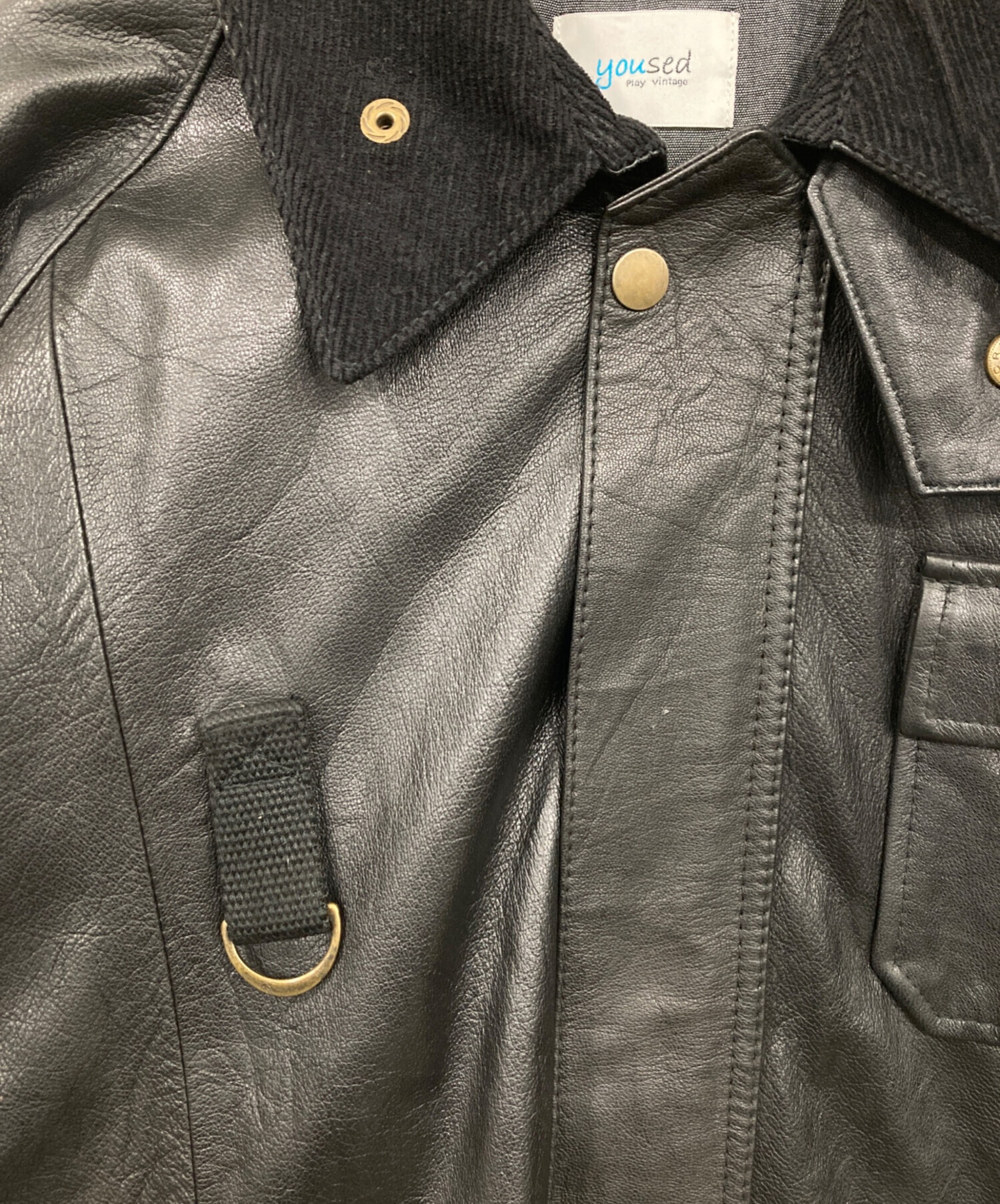 中古・古着通販】yoused (ユーズド) LEATHER FISHING JACKET/レザー
