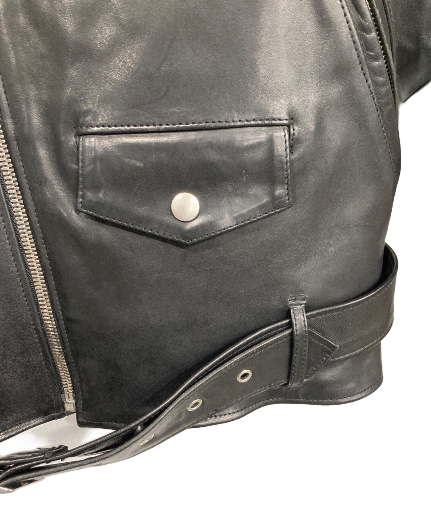 中古・古着通販】JACKROSE (ジャックローズ) ホースオイルレザーダブル