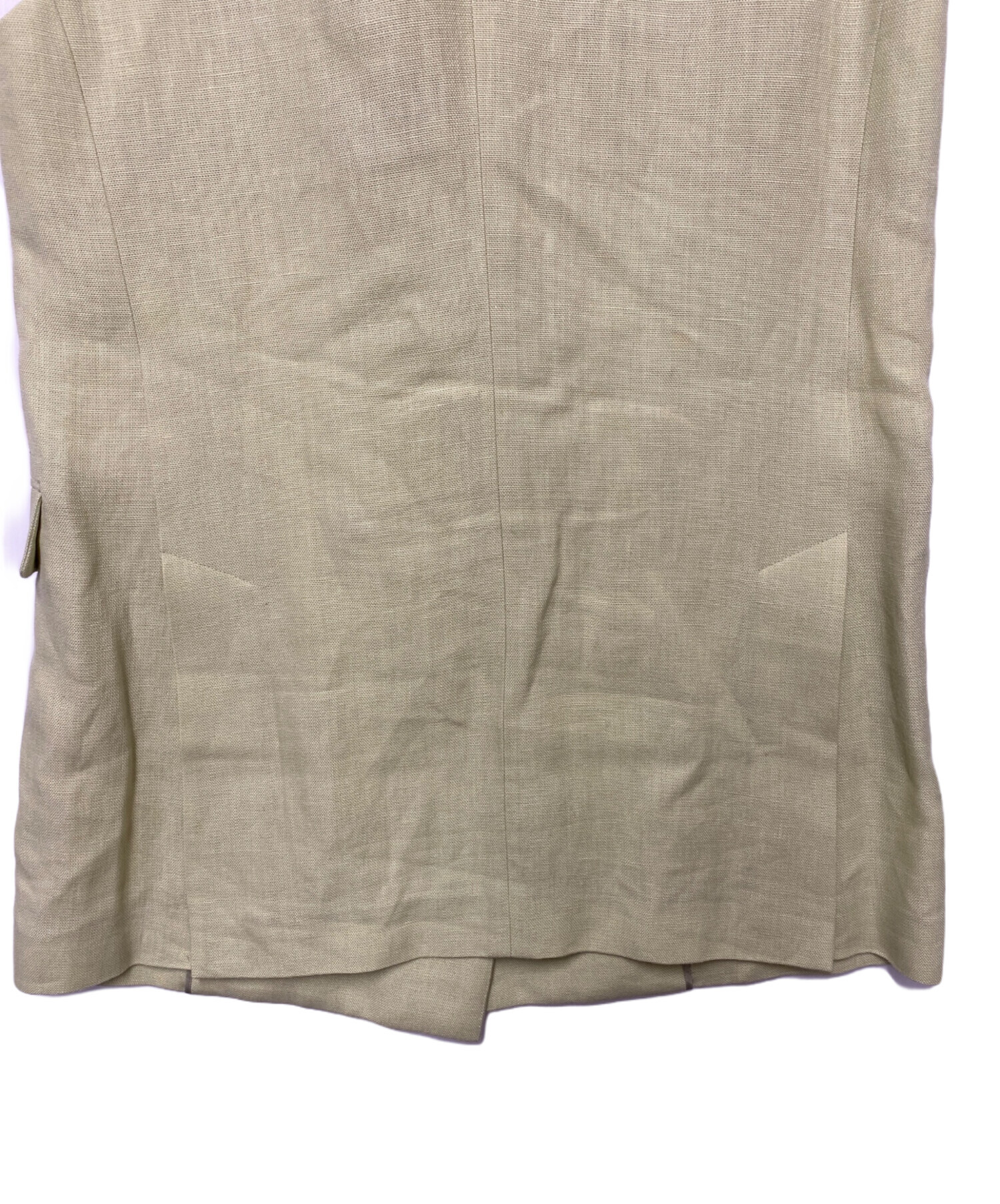 中古・古着通販】EBURE (エブール) ノースリーブジャケット オリーブ